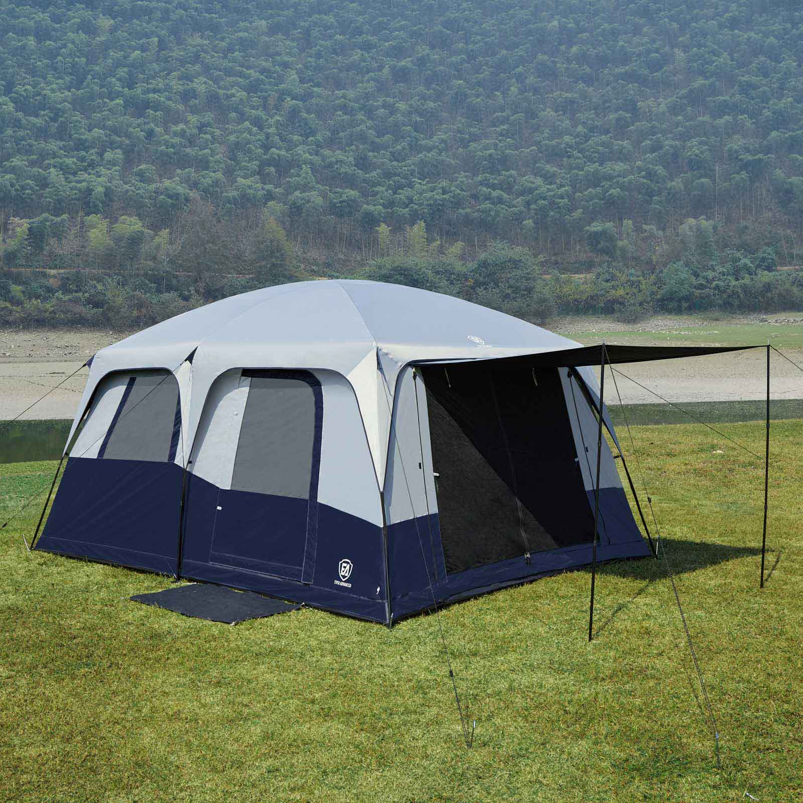 black room tent 10 Persons Blackout Tent With Porch