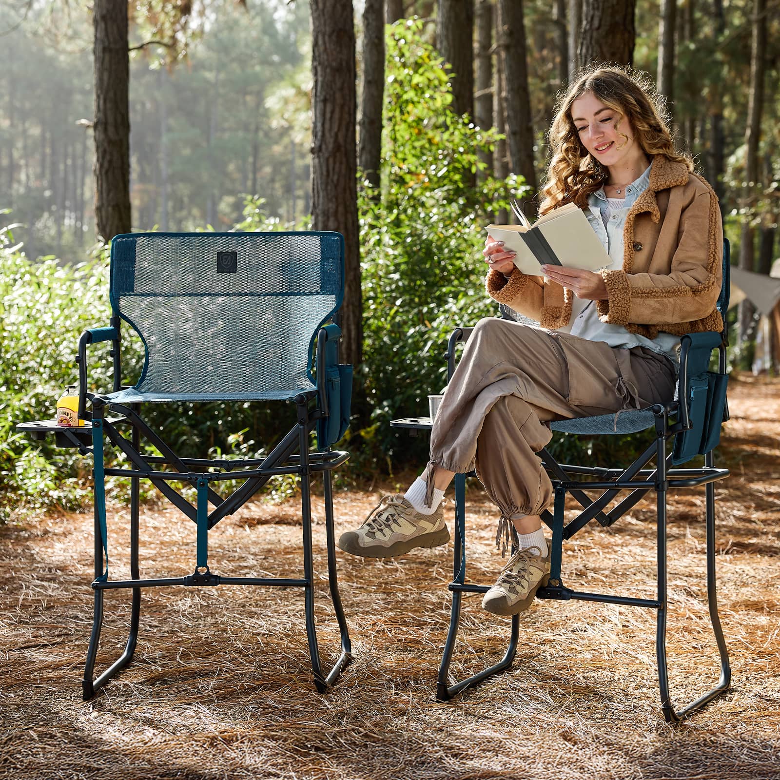Portable Tall Folding Camping Chair