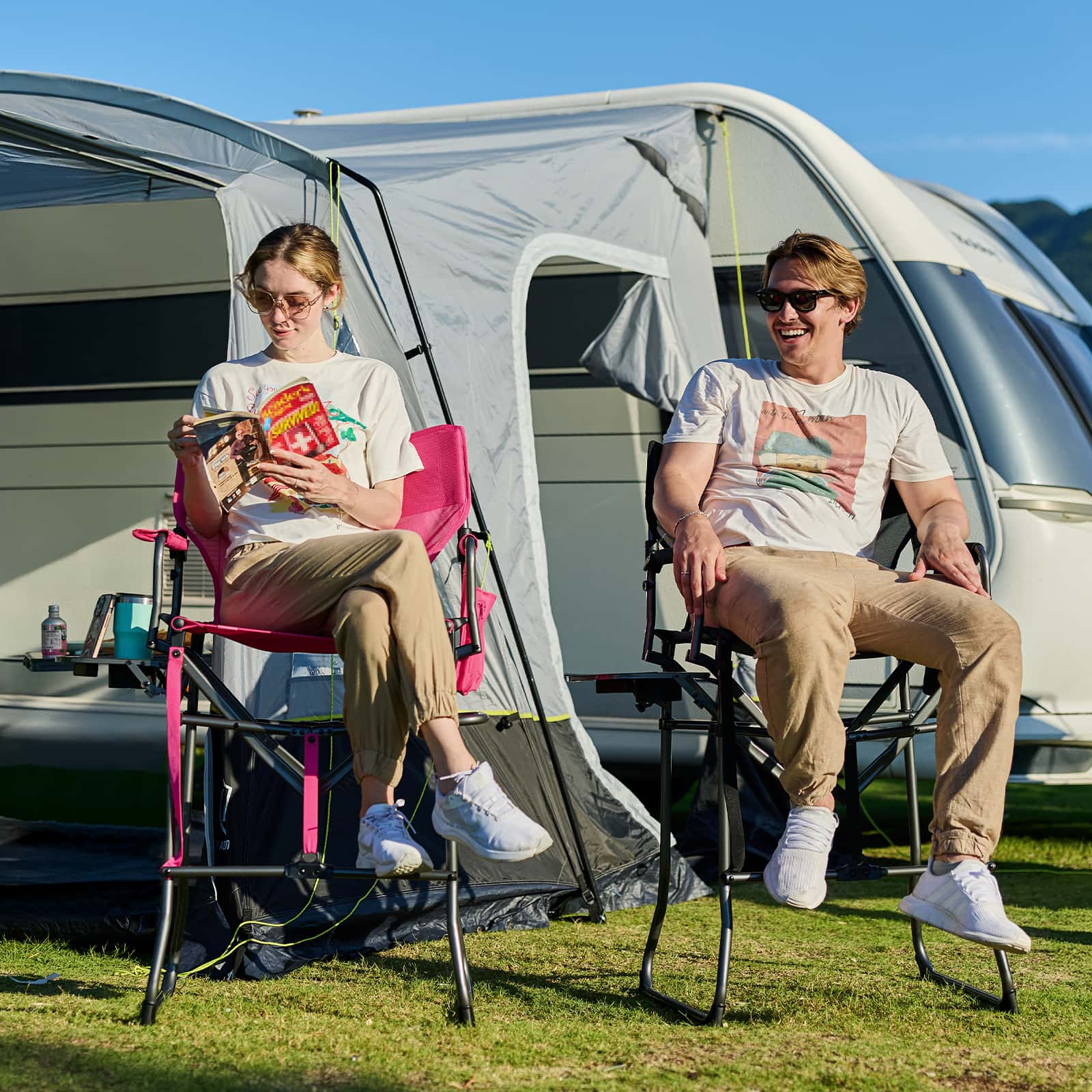 Portable Tall Folding Camping Chair