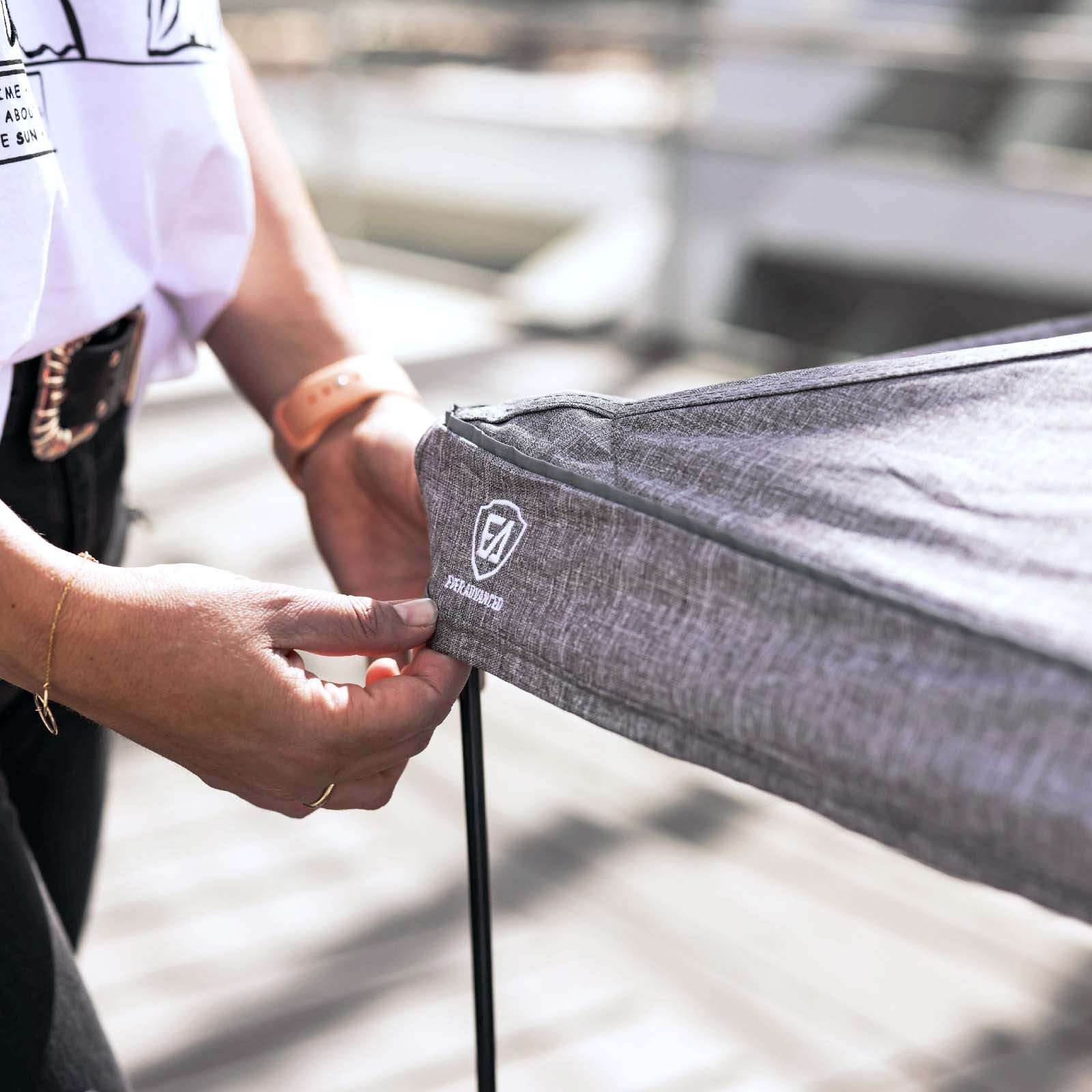 EVER ADVANCED - Accessories For V4 Compact Travel Wagon - Canopy Pole with Canopy Fabric