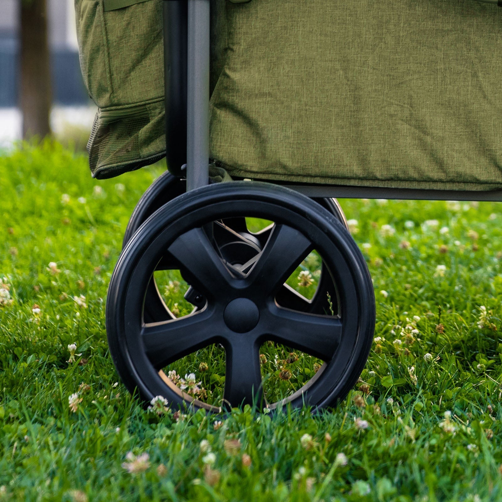 EVER ADVANCED - All Terrain Stroller Wagon - Olive Green