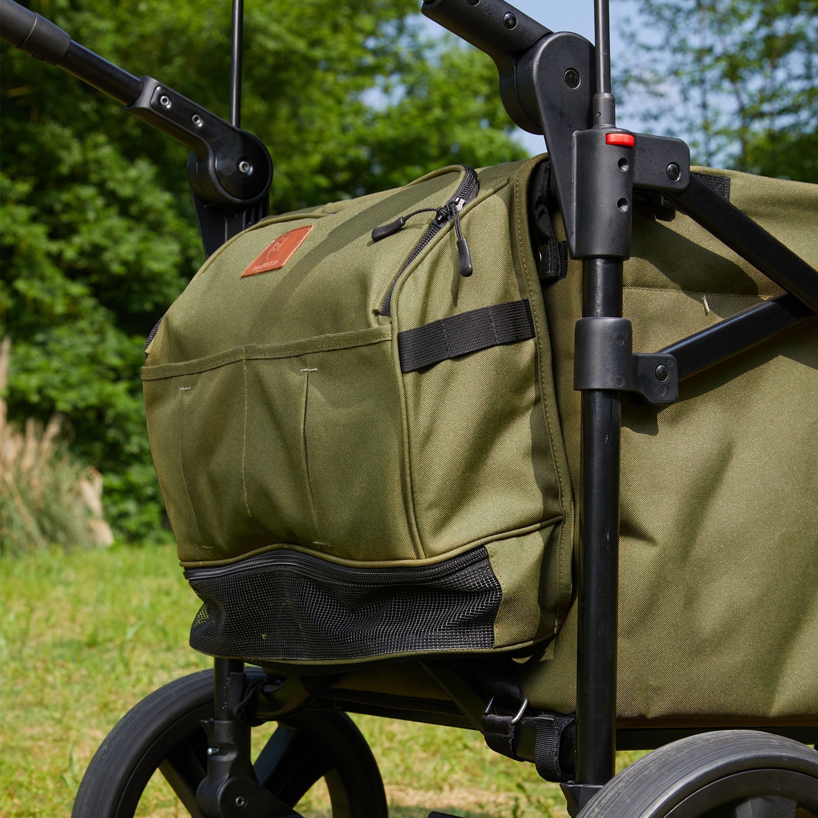 EVER ADVANCED - All Terrain Stroller Wagon - Olive Green