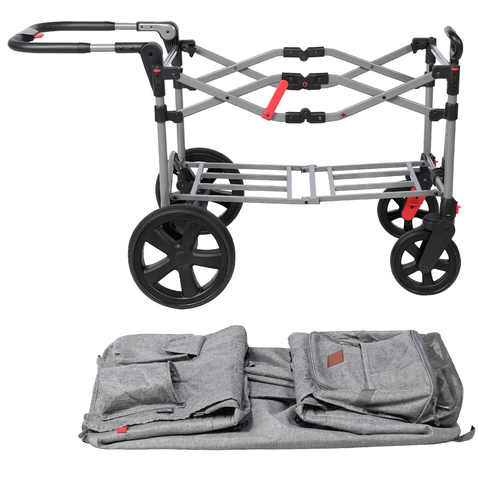 EVER ADVANCED - All Terrain Stroller Wagon - Grey