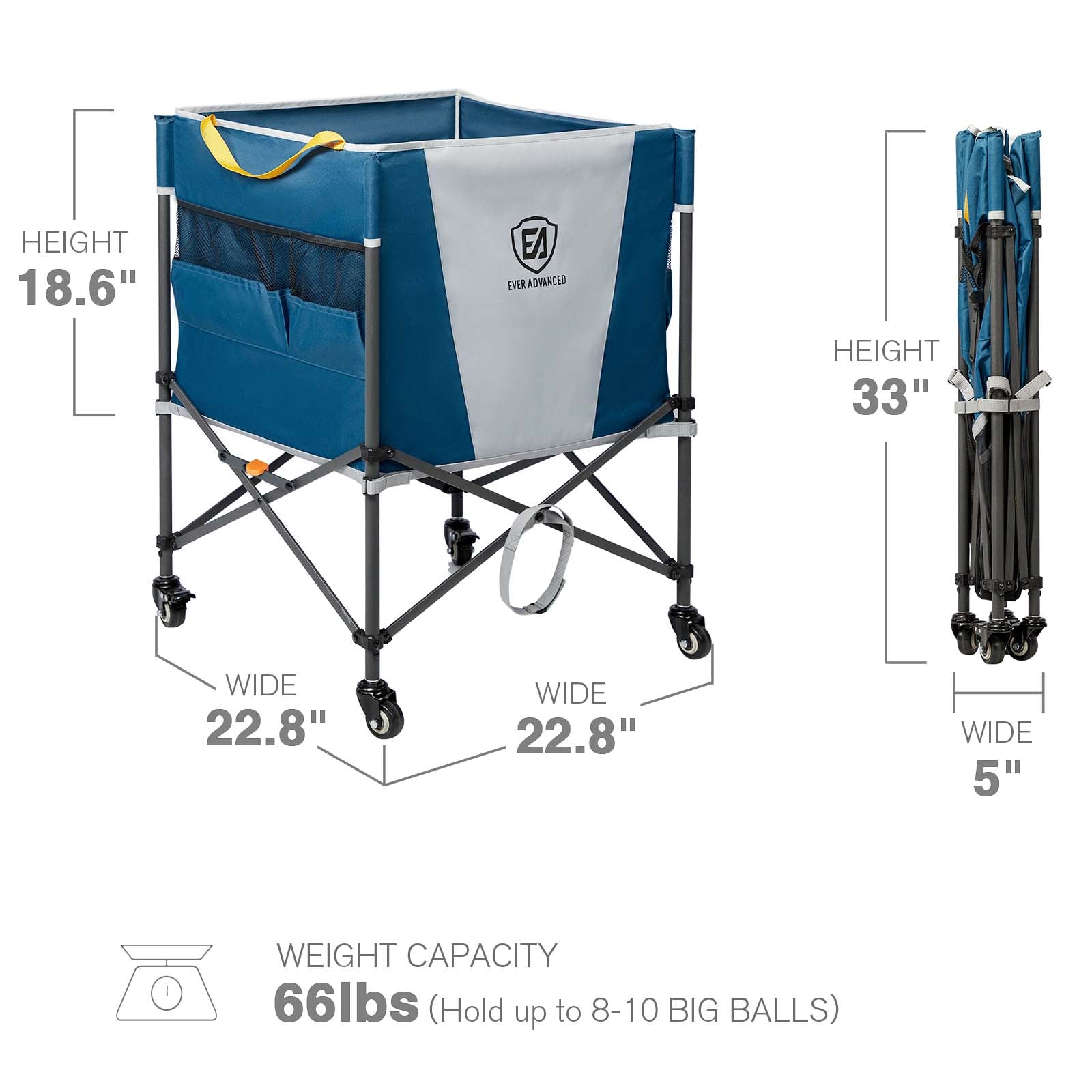 Collapsible Ball Storage Cart