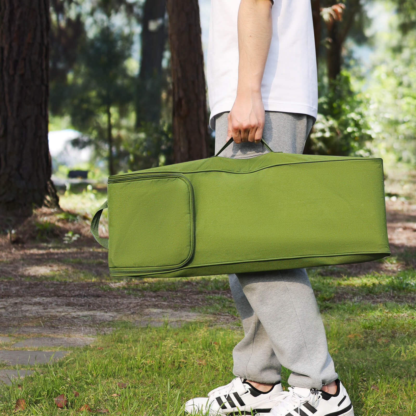 EVER ADVANCED - Compact Camping Cot - Green