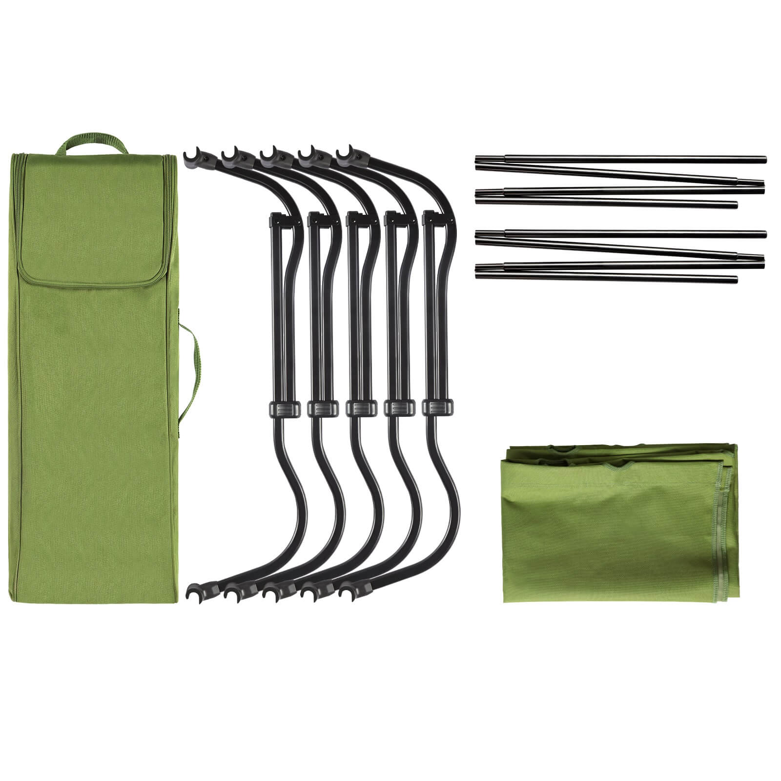 EVER ADVANCED - Compact Camping Cot - Green