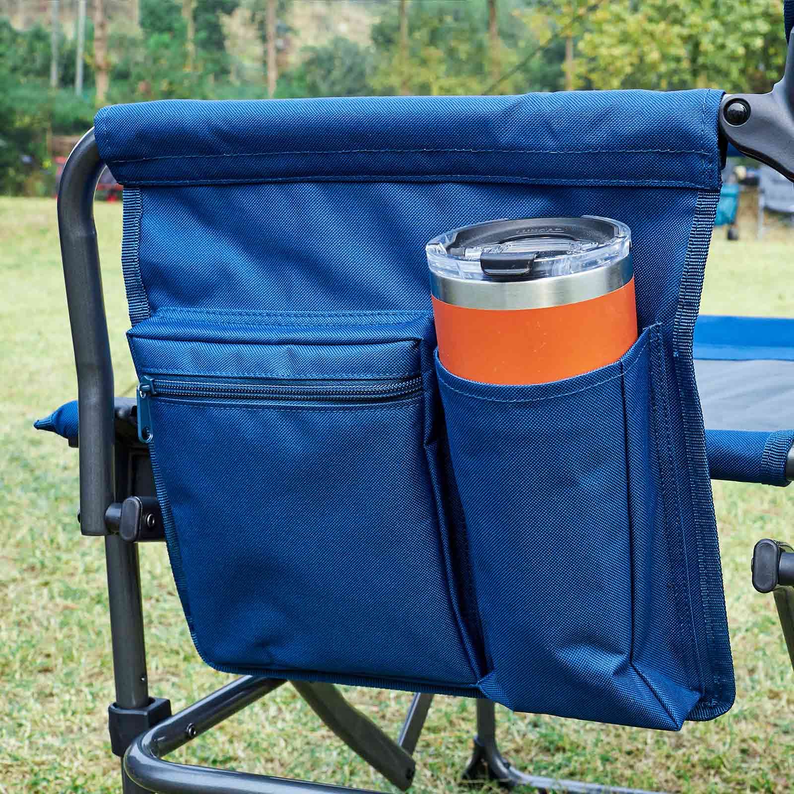 EVER ADVANCED - Compact Camping Directors Chair - Black