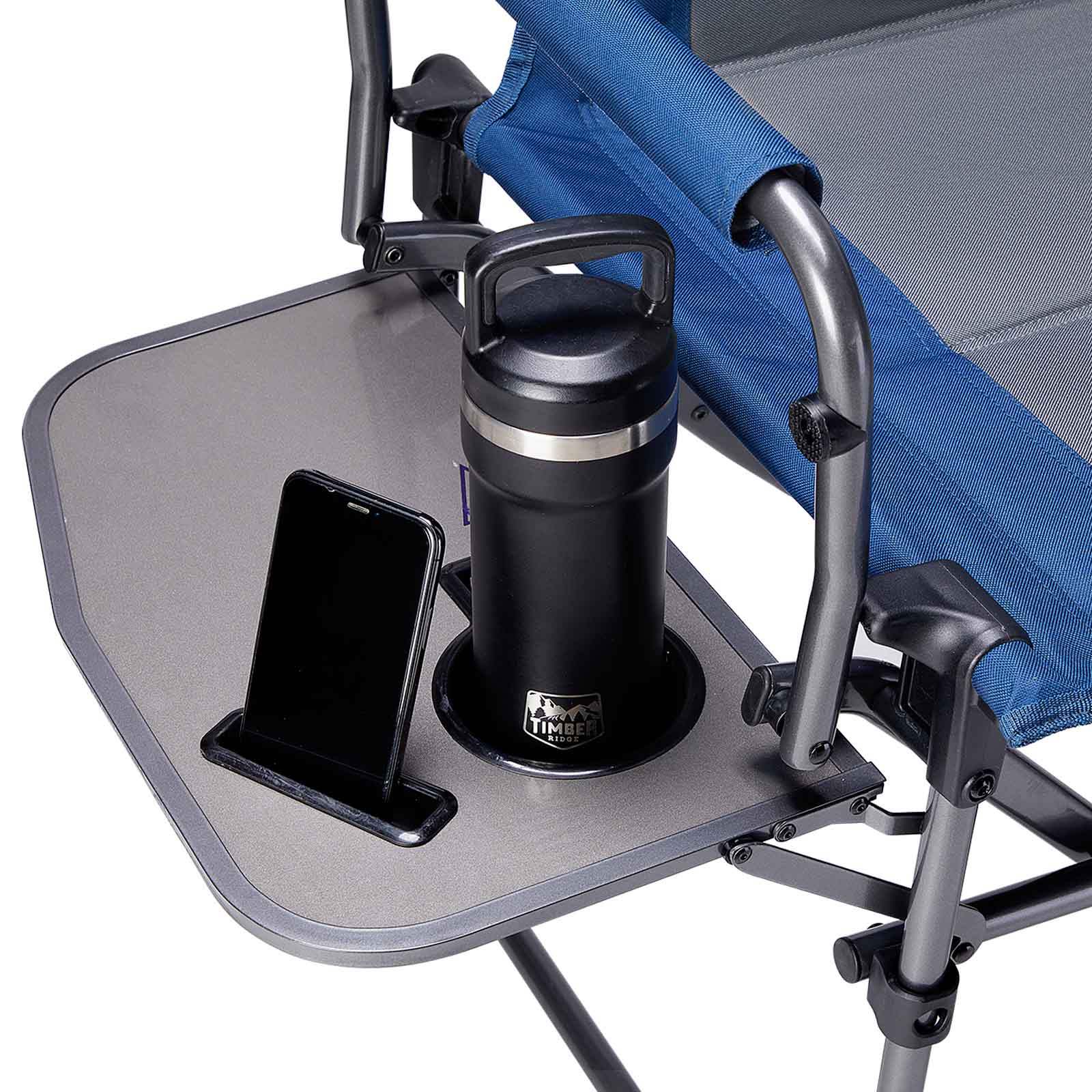 EVER ADVANCED - Compact Camping Directors Chair - Black