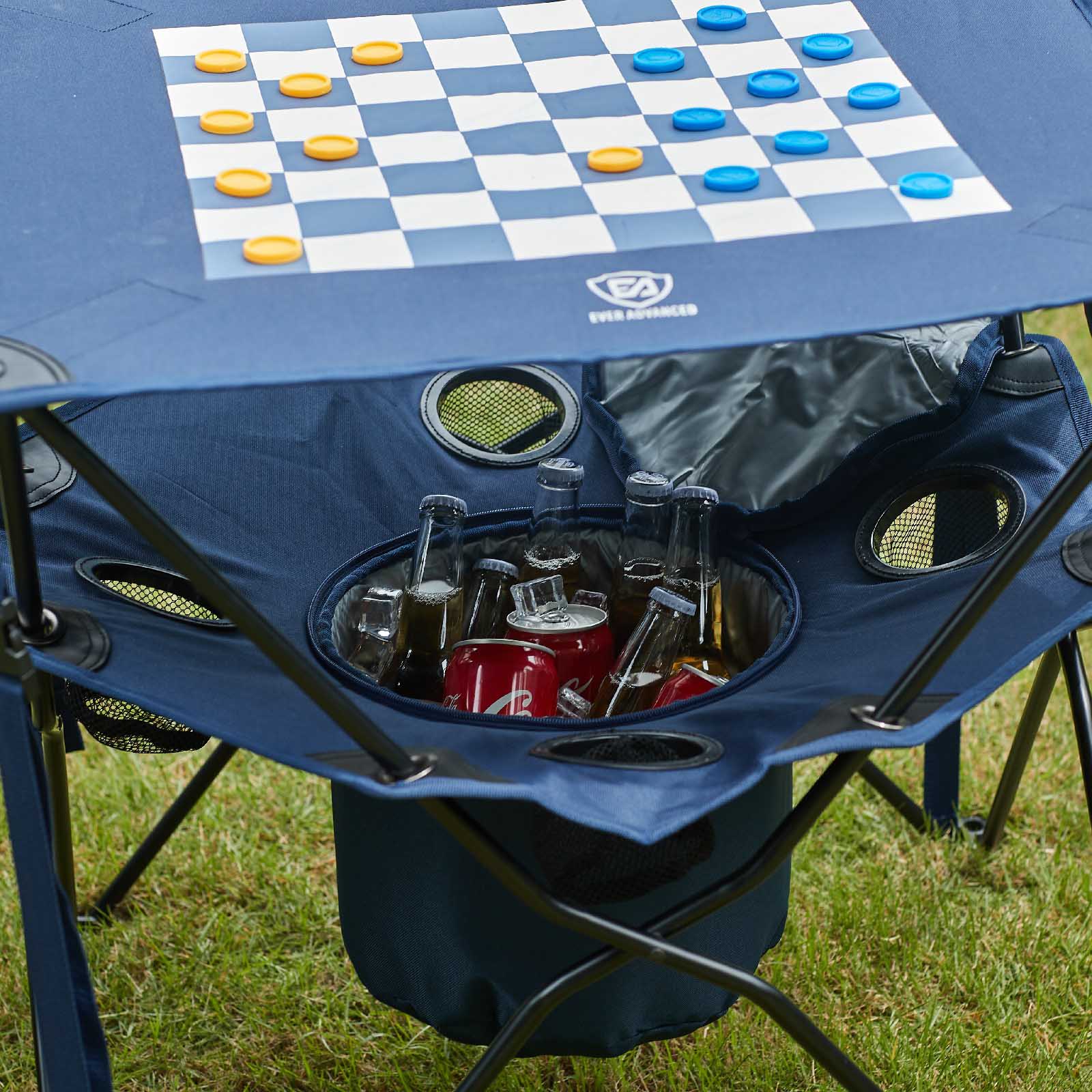 Camping Picnic Table With Cooler