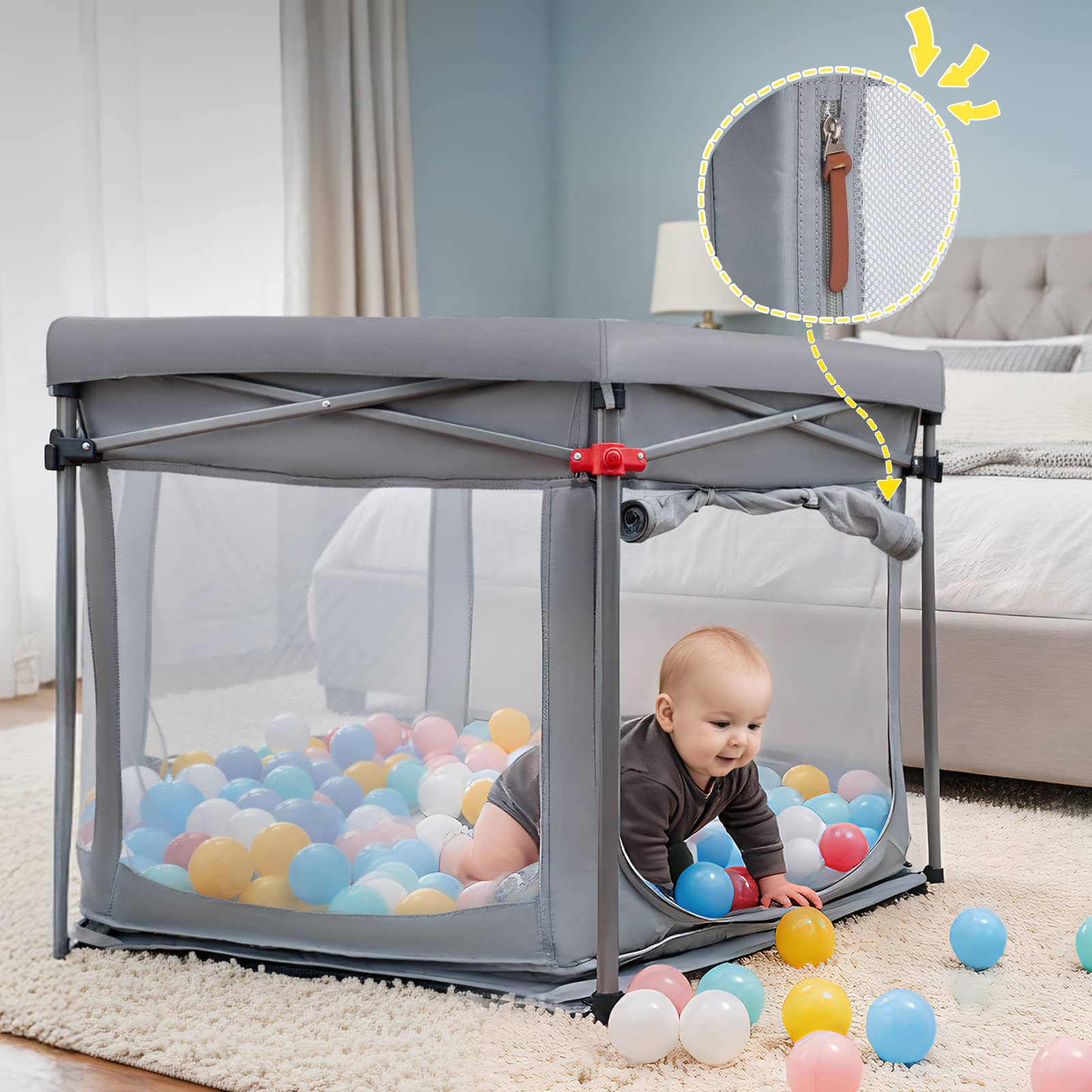EVER ADVANCED - Ever Advanced Foldable Baby Playpen -