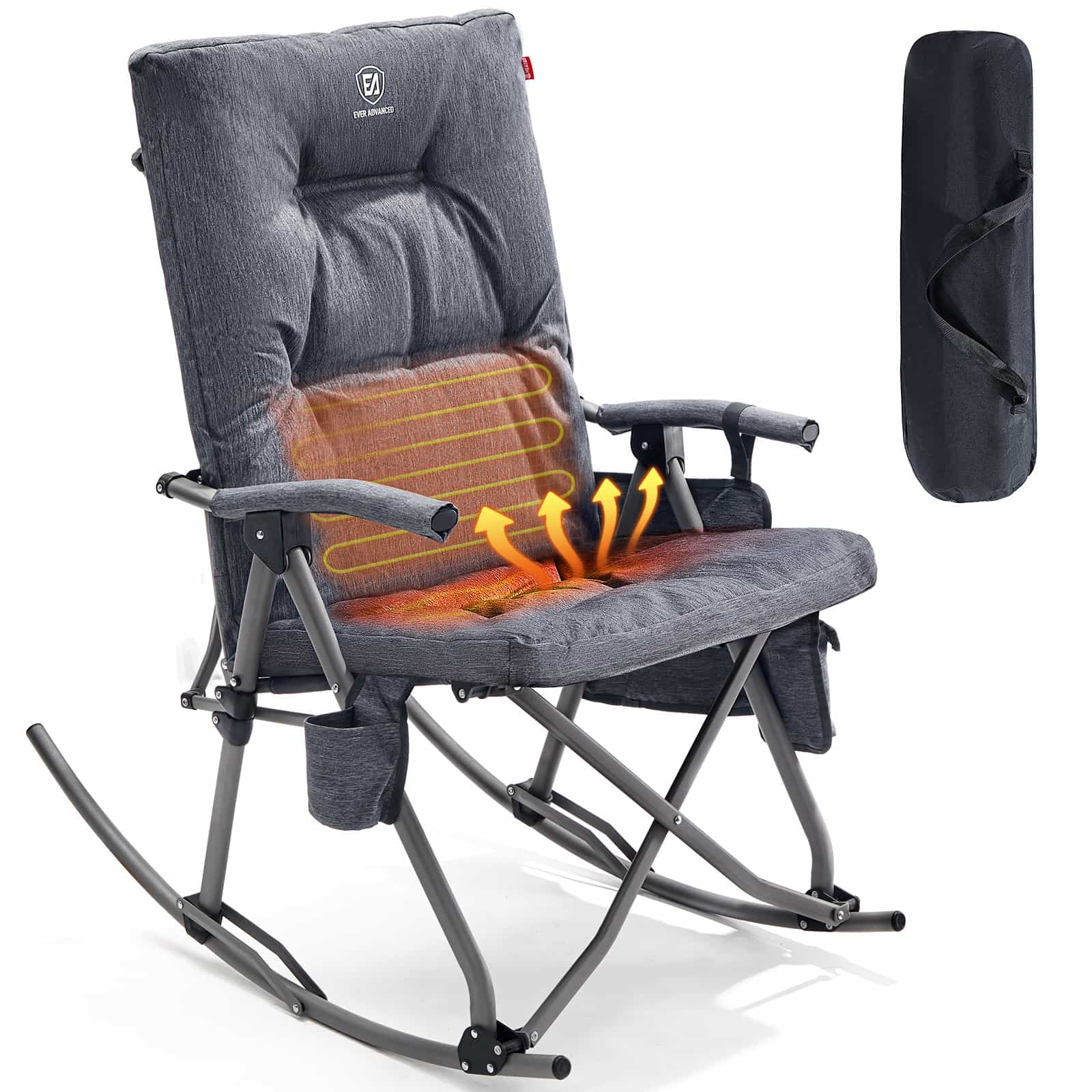 EVER ADVANCED Heated Oversized Rocking Chair