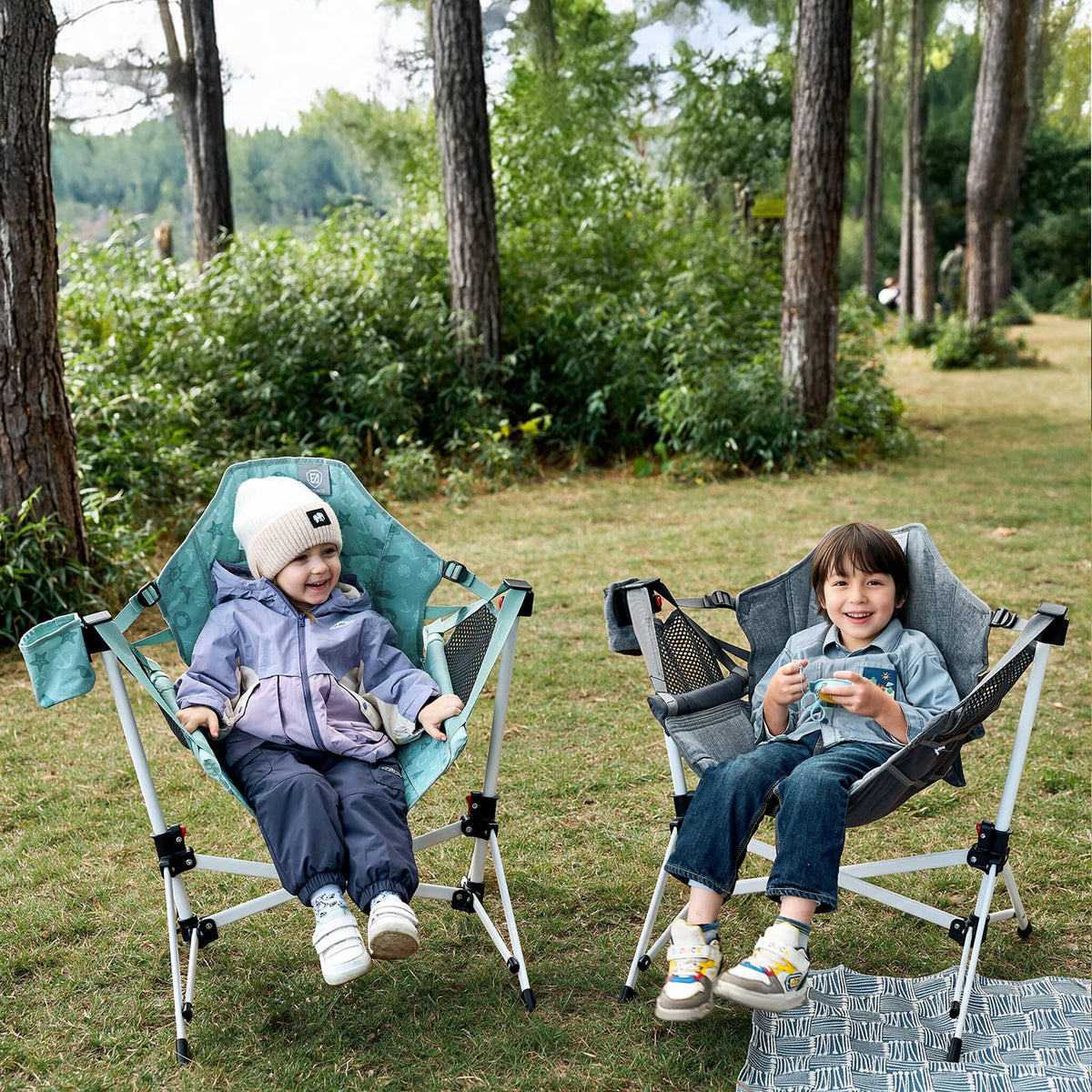 EVER ADVANCED - EVER ADVANCED Kids Hammock Chair - Dolphin Green