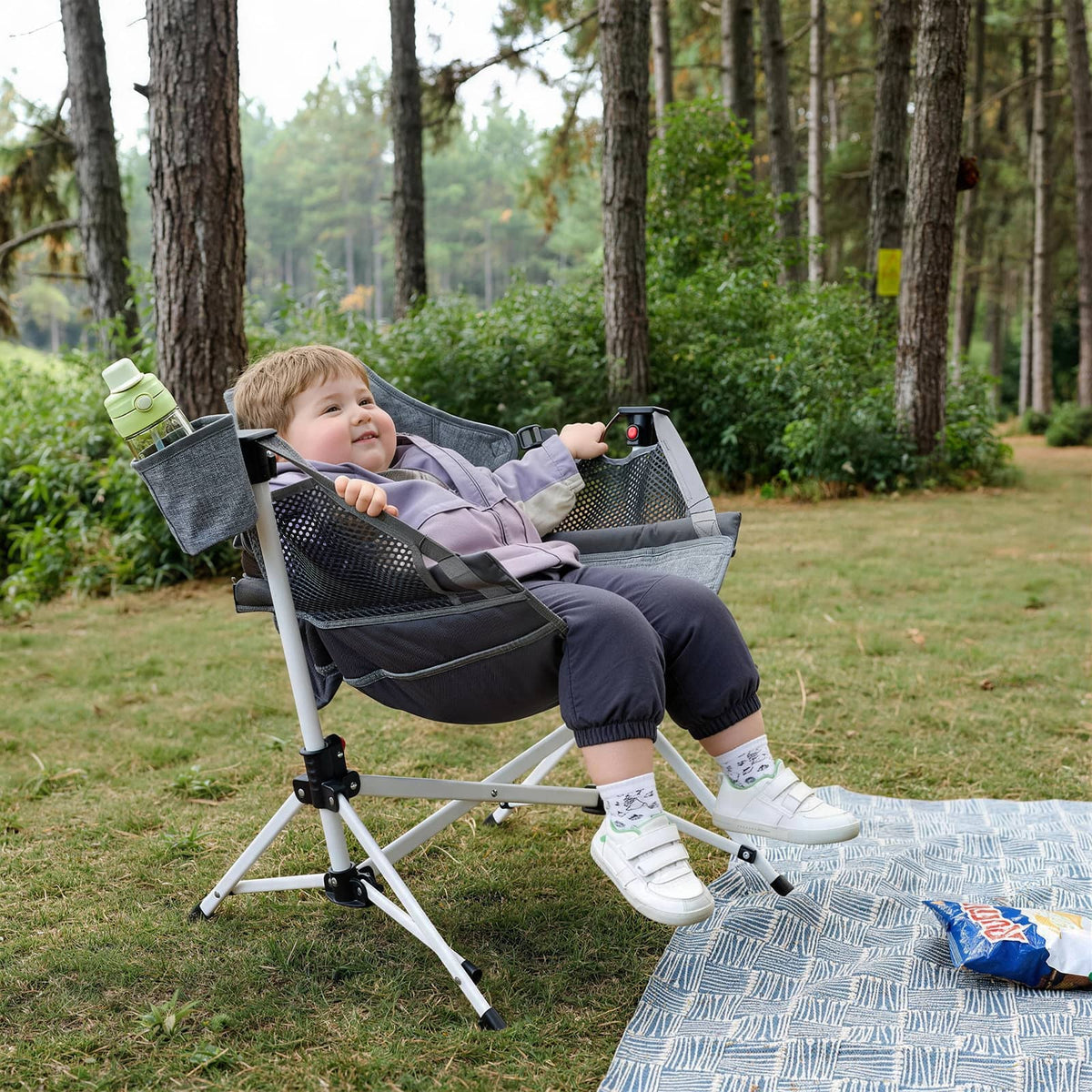 EVER ADVANCED - EVER ADVANCED Kids Hammock Chair - Gray
