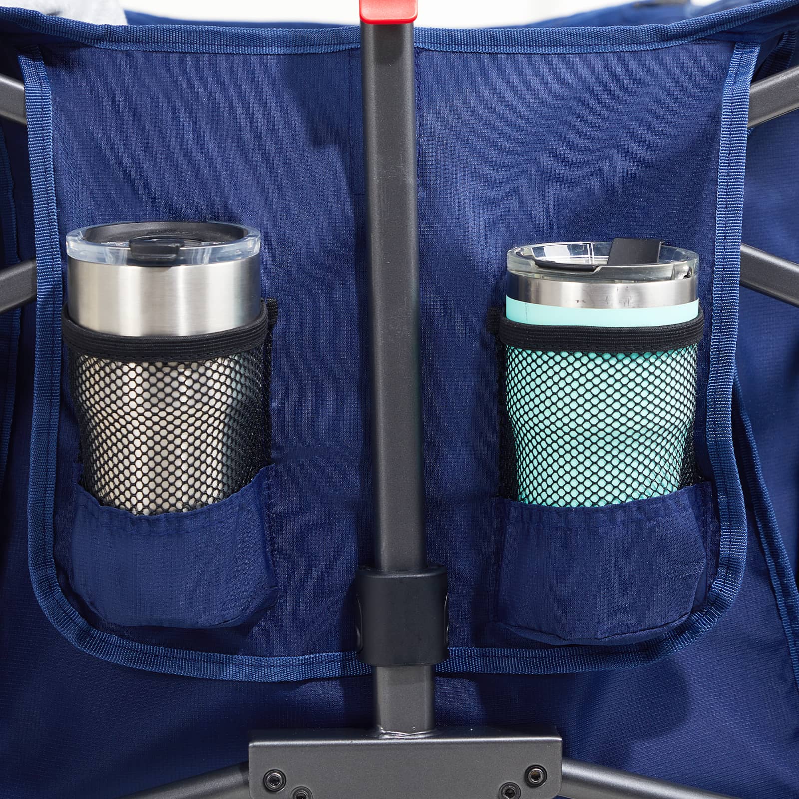 EVER ADVANCED - Folding Camping Push Wagon - Blue