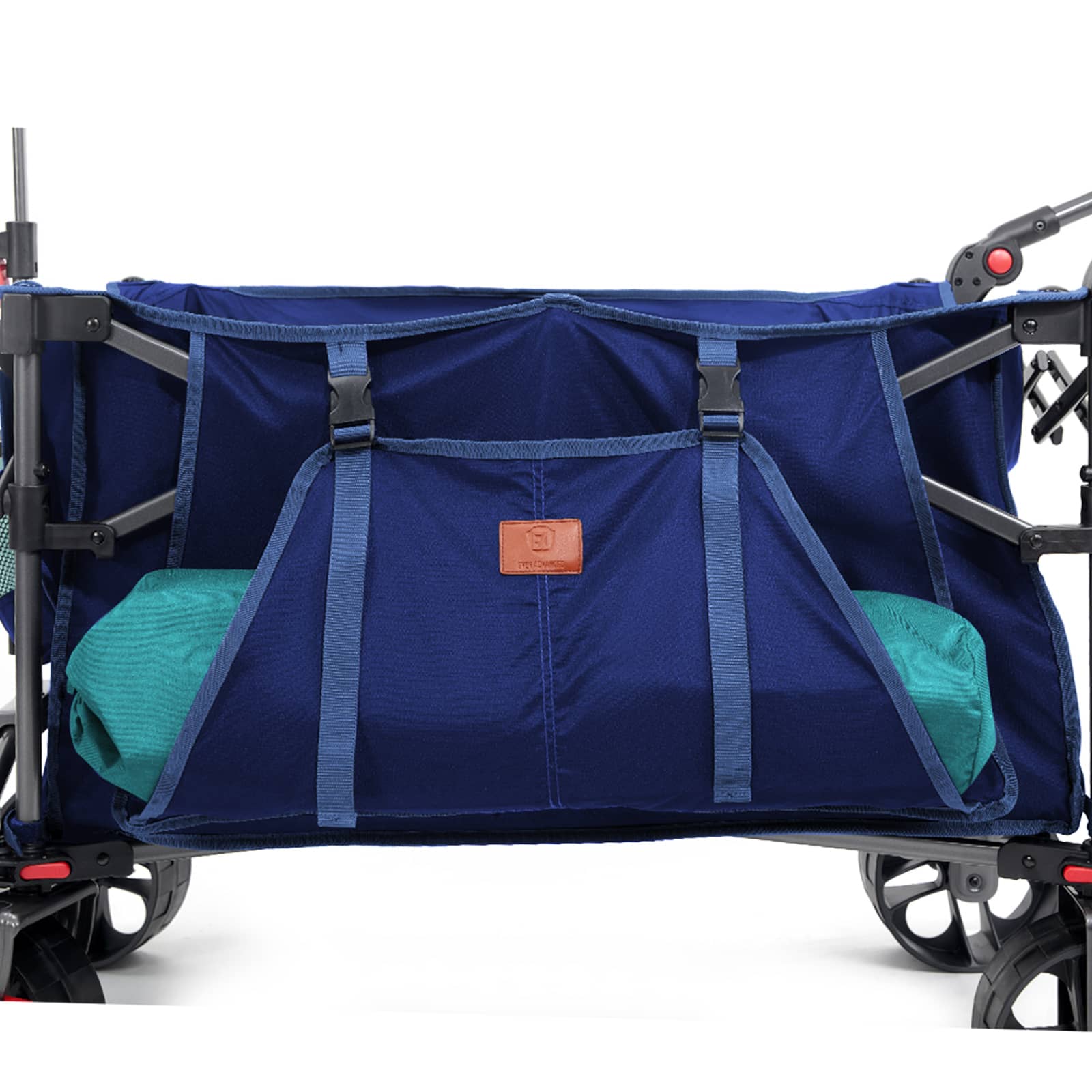 EVER ADVANCED - Folding Camping Push Wagon - Blue