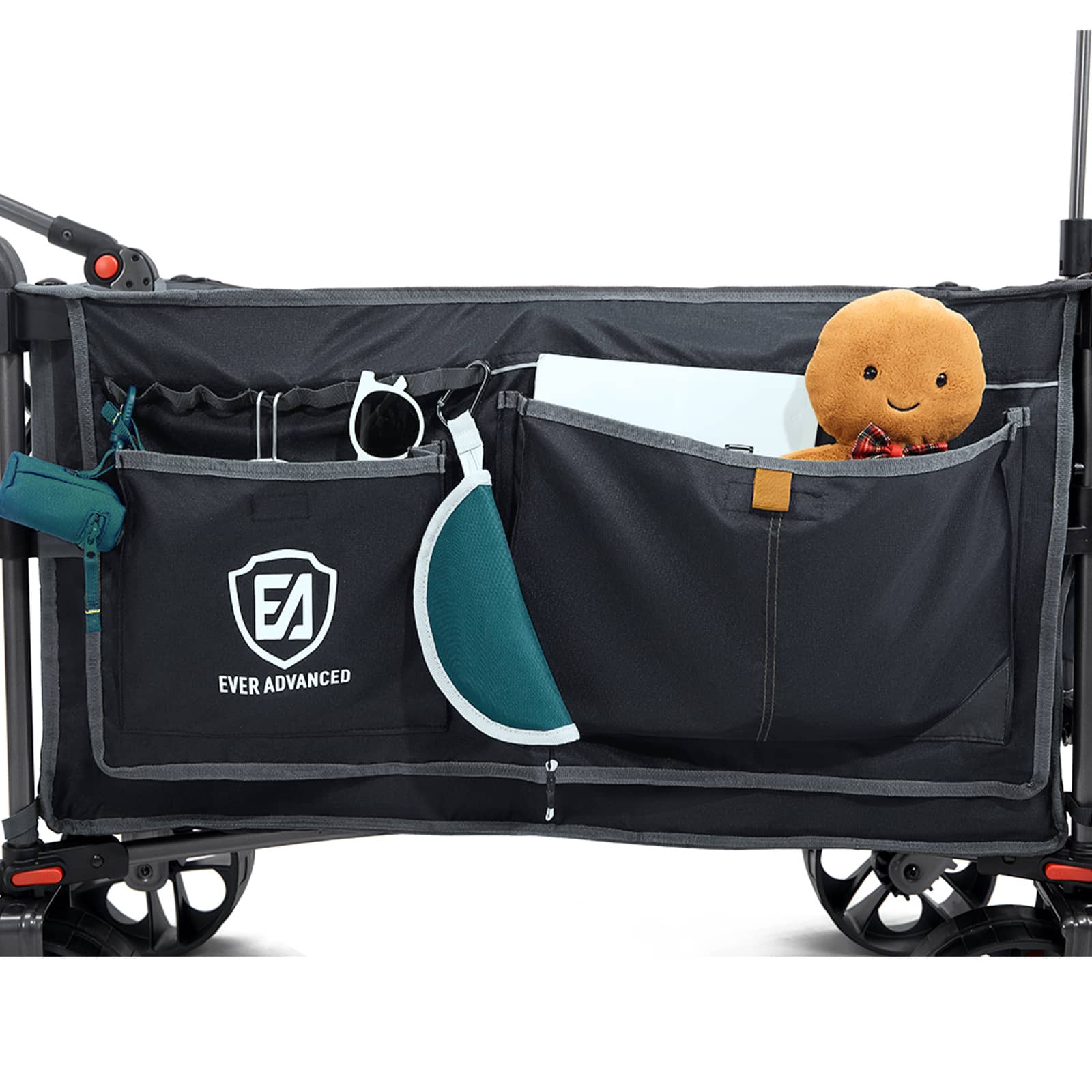 EVER ADVANCED - Folding Camping Push Wagon - Grey