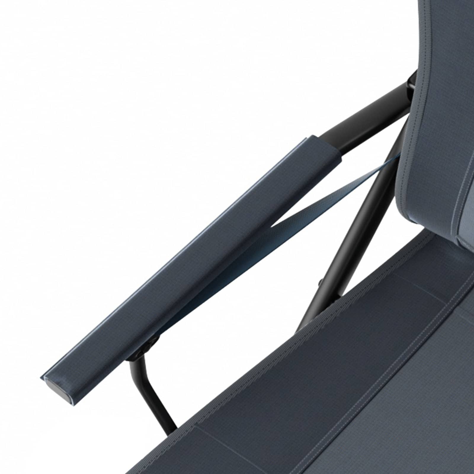EVER ADVANCED - Oversized Lumbar Support Folding Camping Chair - Gray