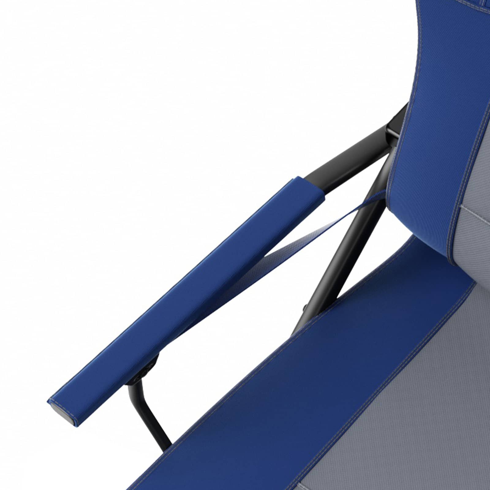 EVER ADVANCED - Oversized Lumbar Support Folding Camping Chair - Blue