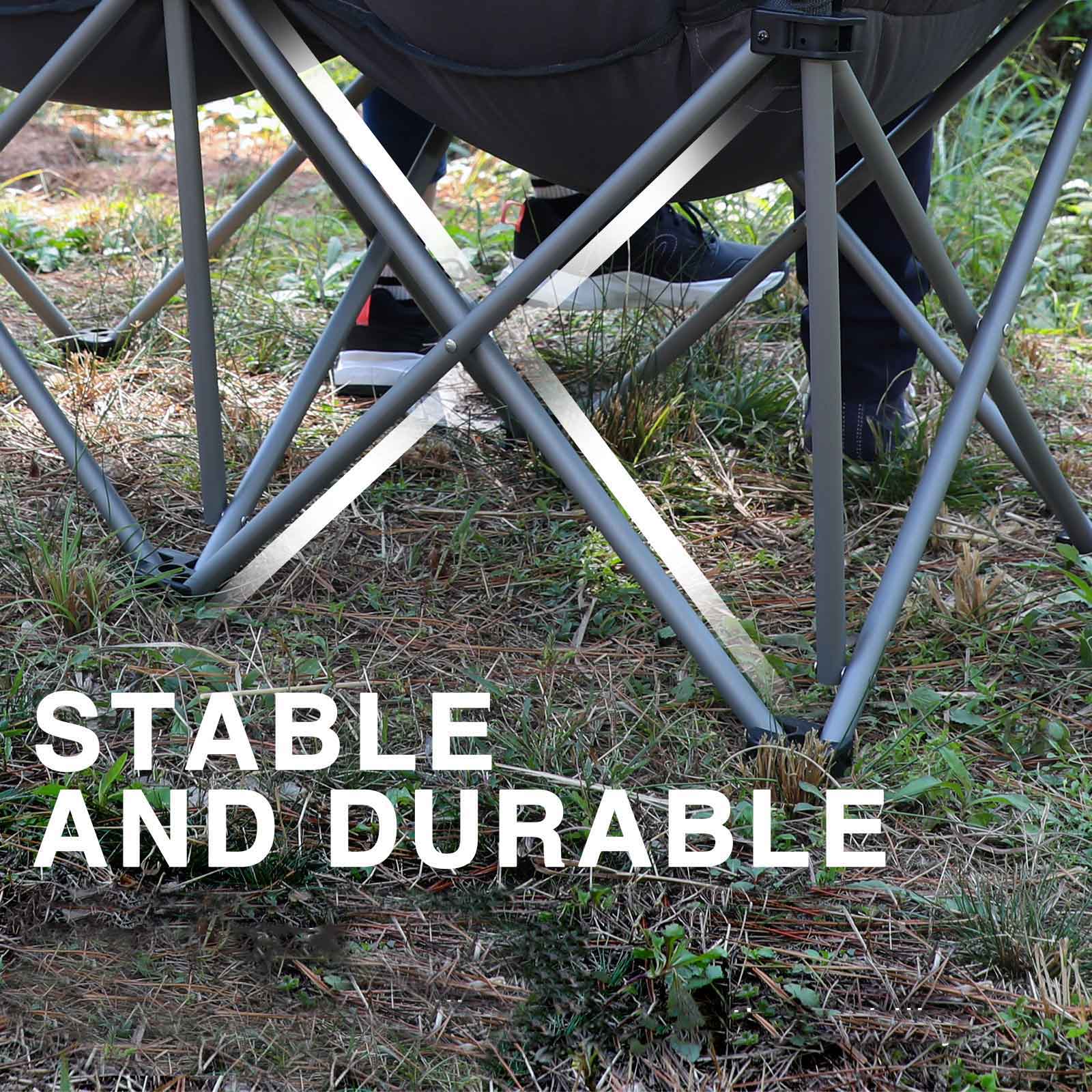 EVER ADVANCED - Padded double Camping Chair -