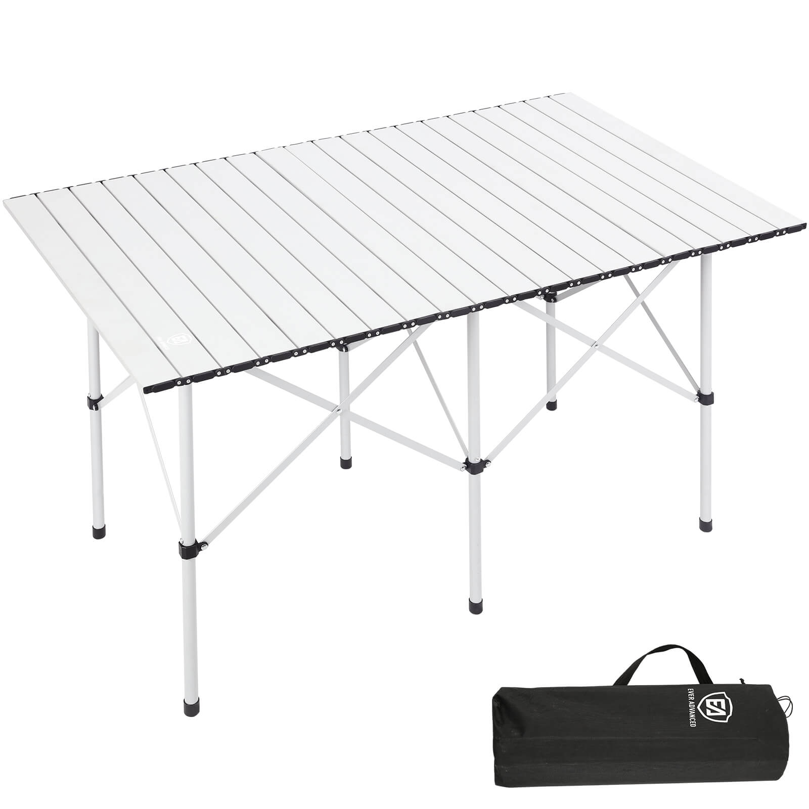 EVER ADVANCED - Portable Roll - Up Camping Table -