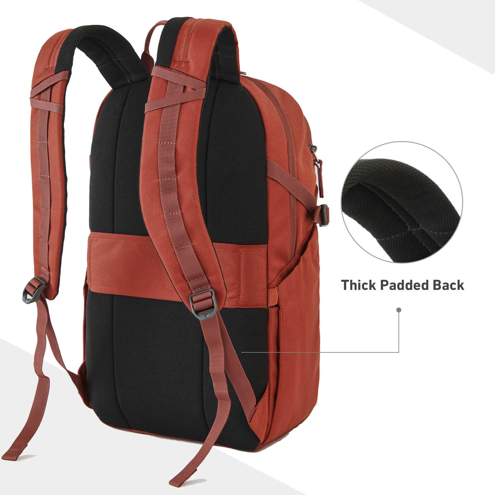 EVER ADVANCED - Travel Laptop Backpack - Classic Brown