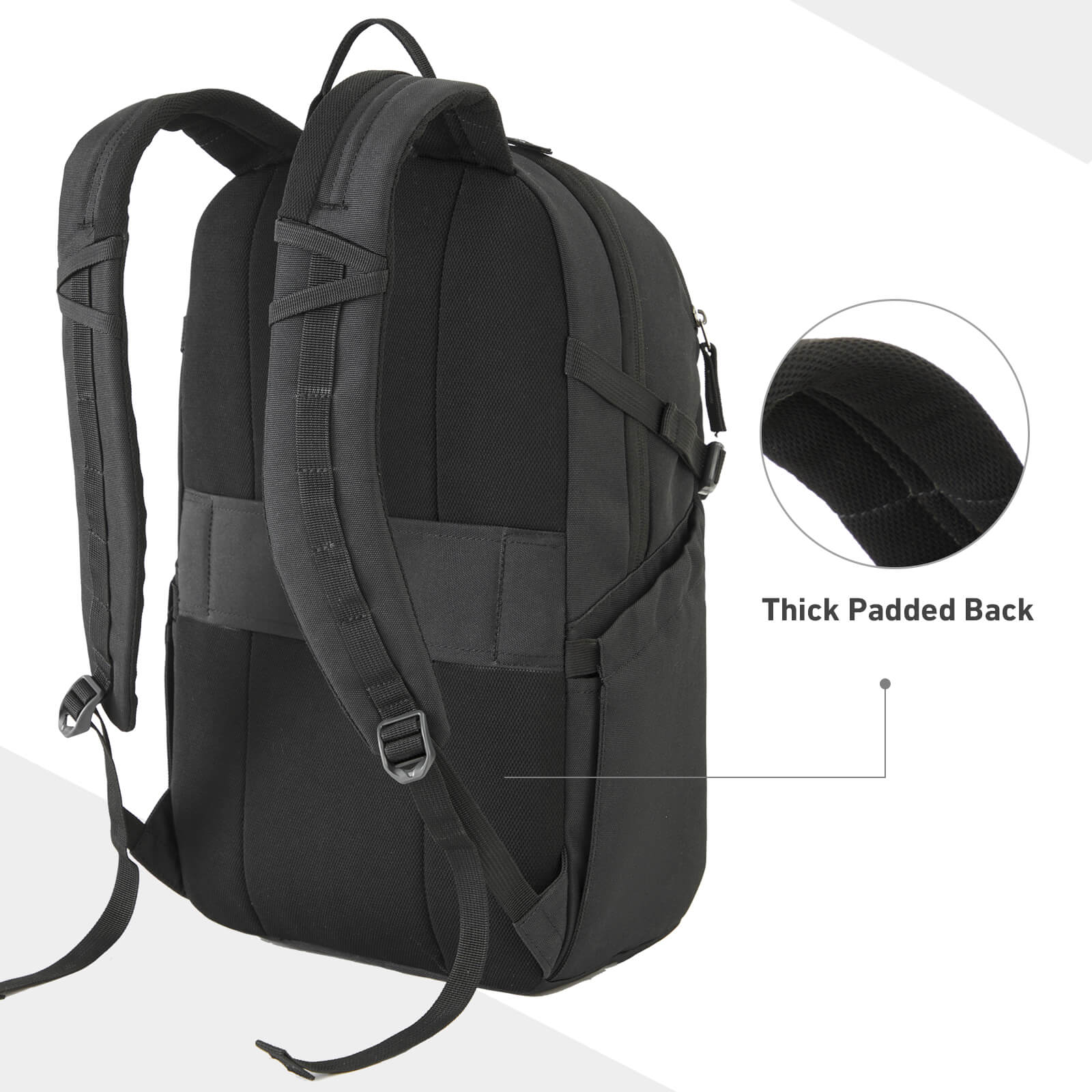 EVER ADVANCED - Travel Laptop Backpack - Black