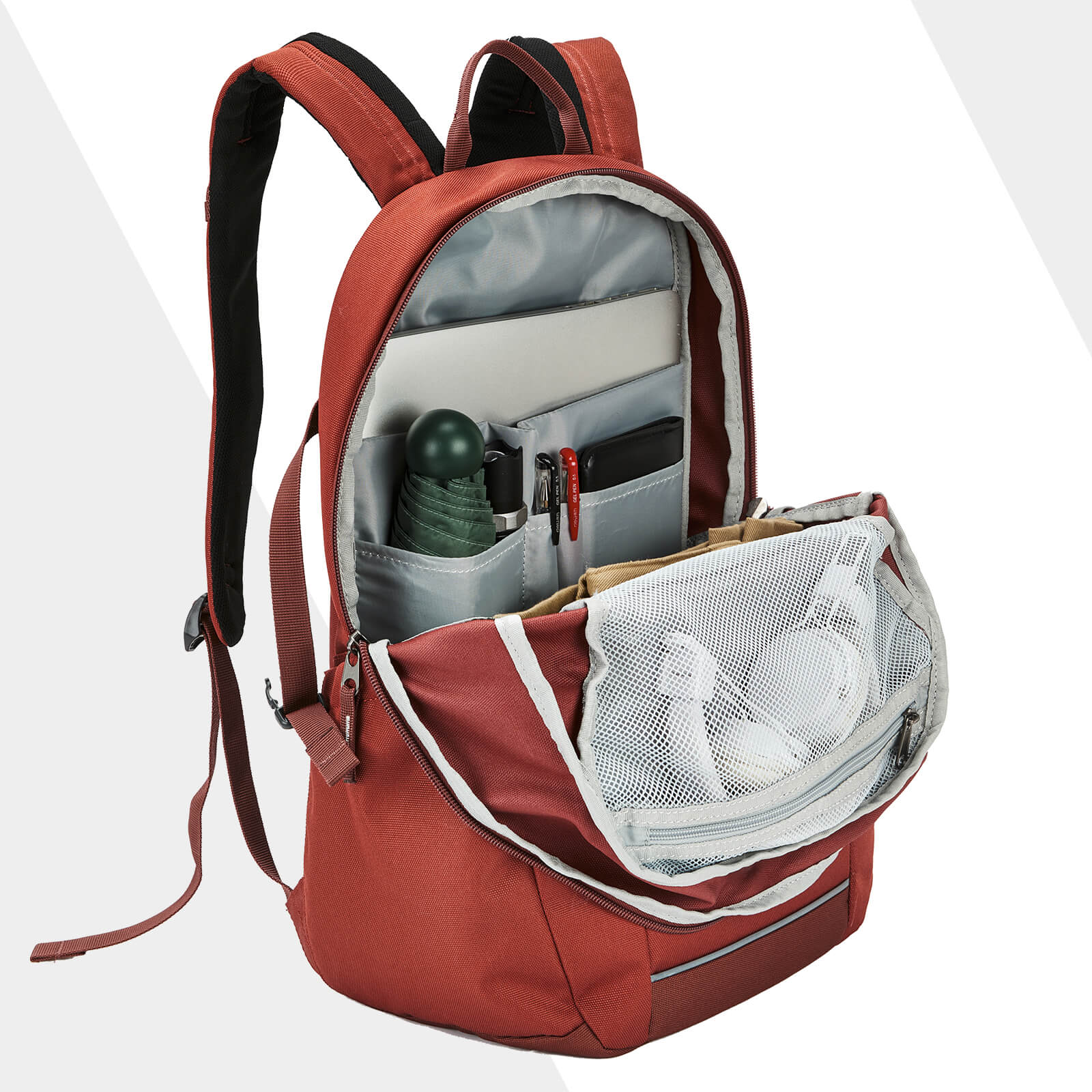 EVER ADVANCED - Travel Laptop Backpack - Classic Brown