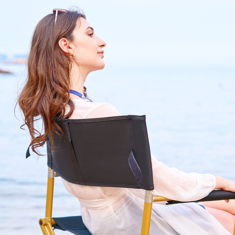 ViviFold Aluminum Lightweight Directors Chair - EVER ADVANCEDDirectors ChairsGold