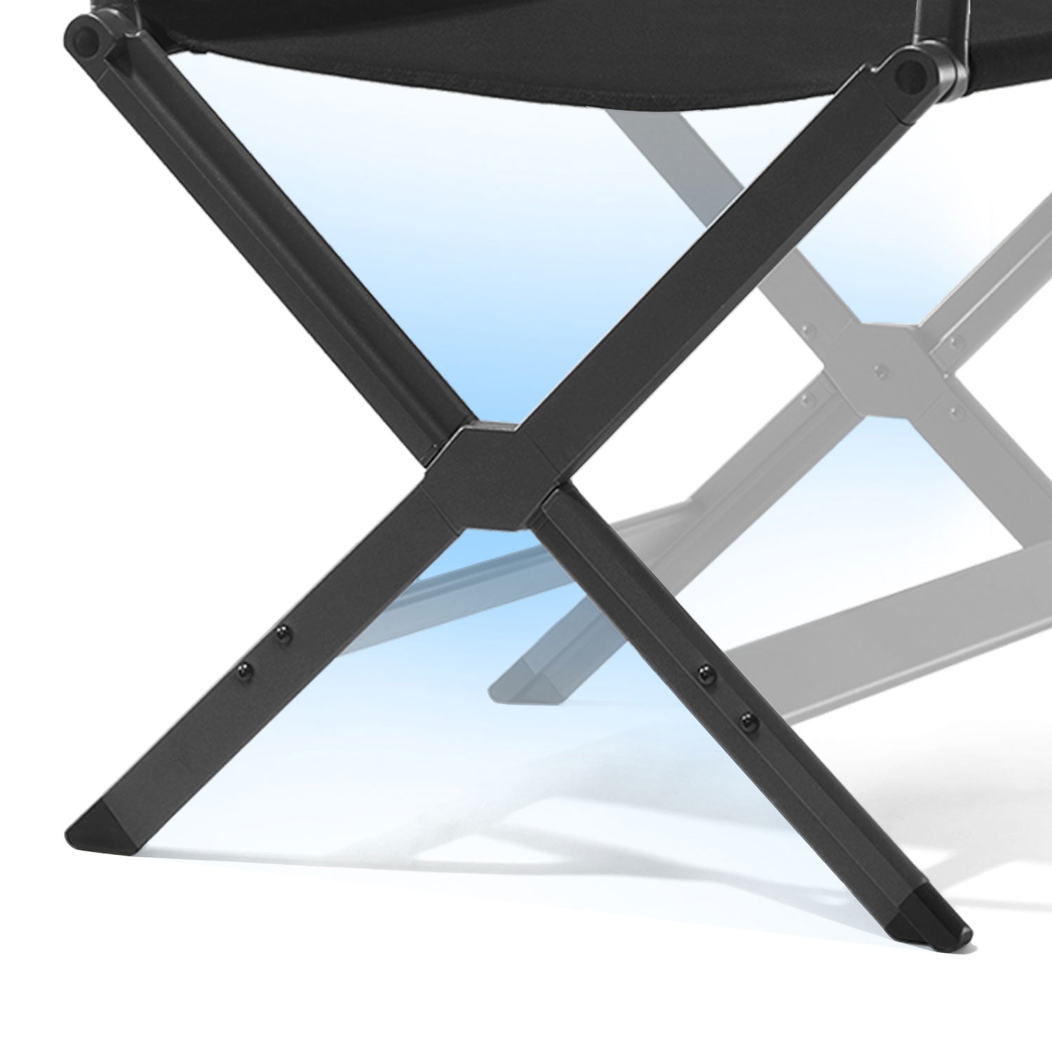 ViviFold Aluminum Lightweight Directors Chair - EVER ADVANCEDDirectors ChairsBlack