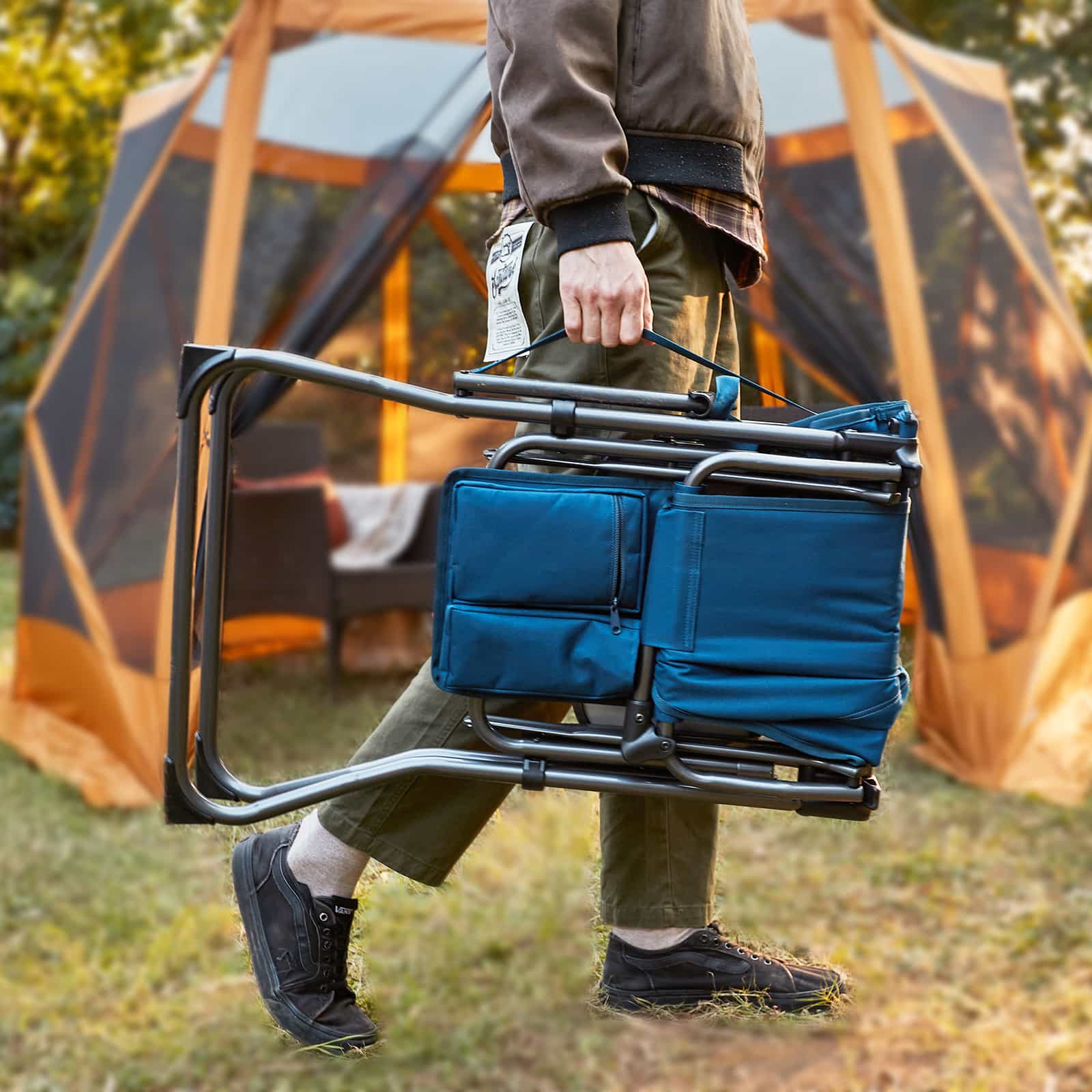 Portable Tall Folding Camping Chair