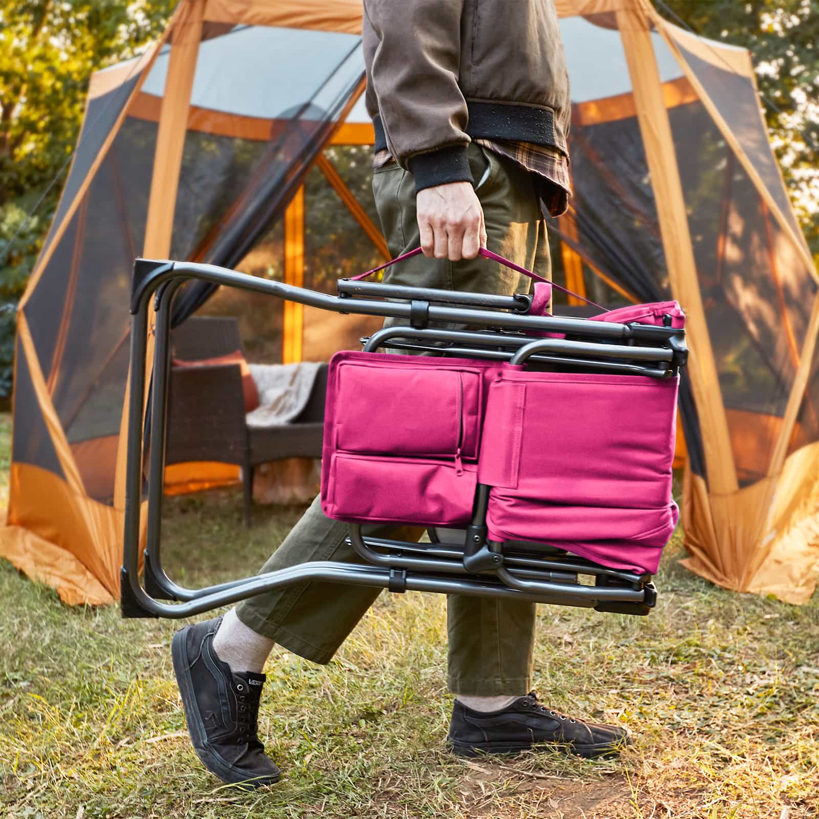 Portable Tall Folding Camping Chair