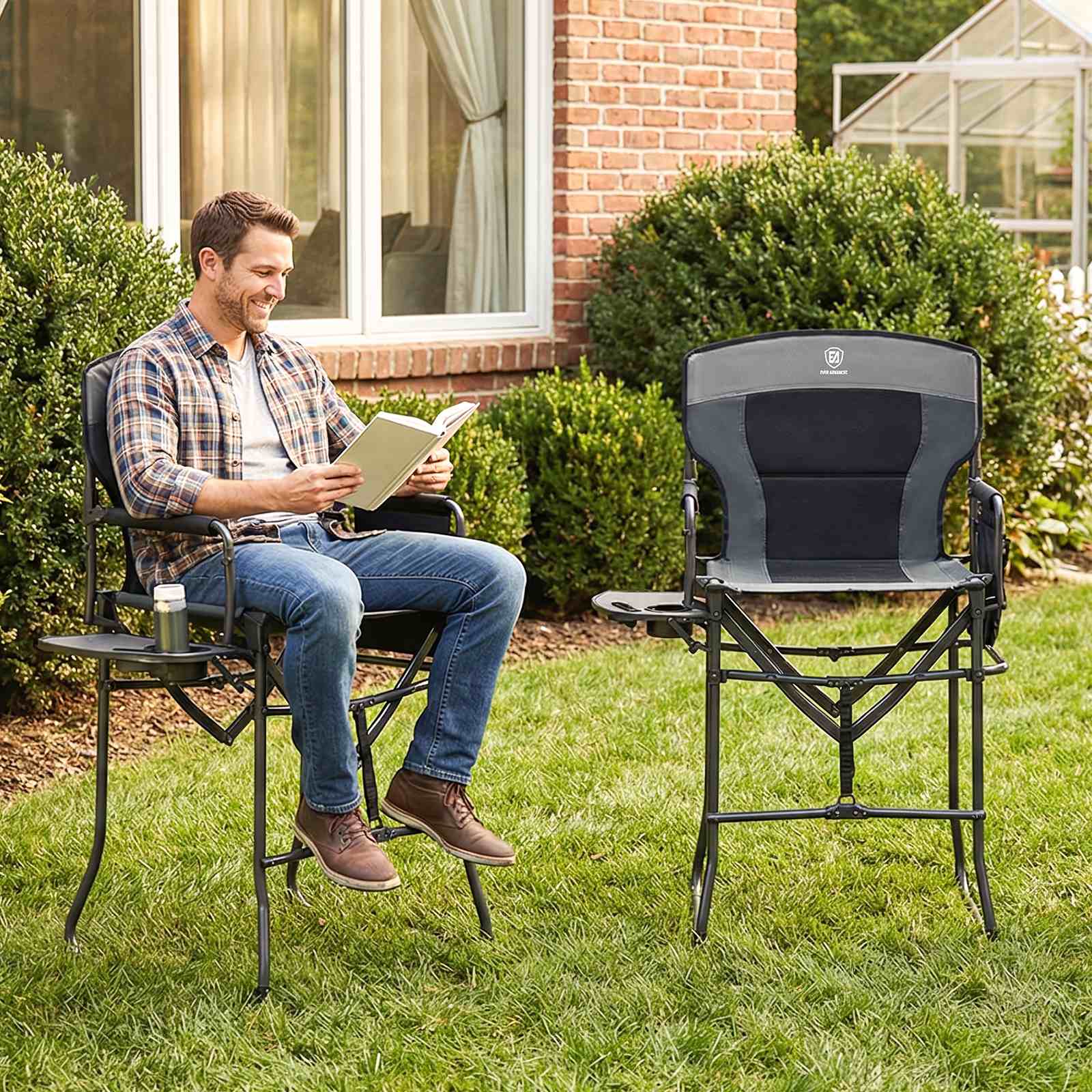 Portable Tall Folding Camping Chair