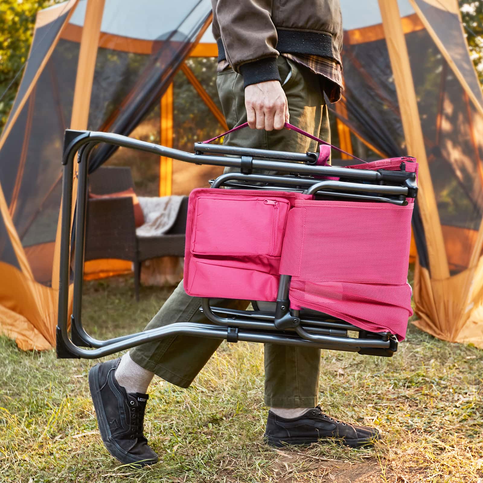 Portable Tall Folding Camping Chair