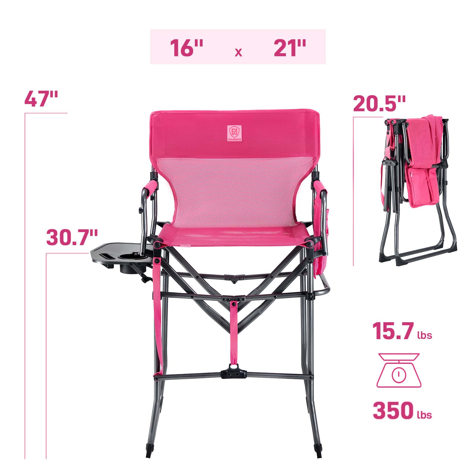 Portable Tall Folding Camping Chair