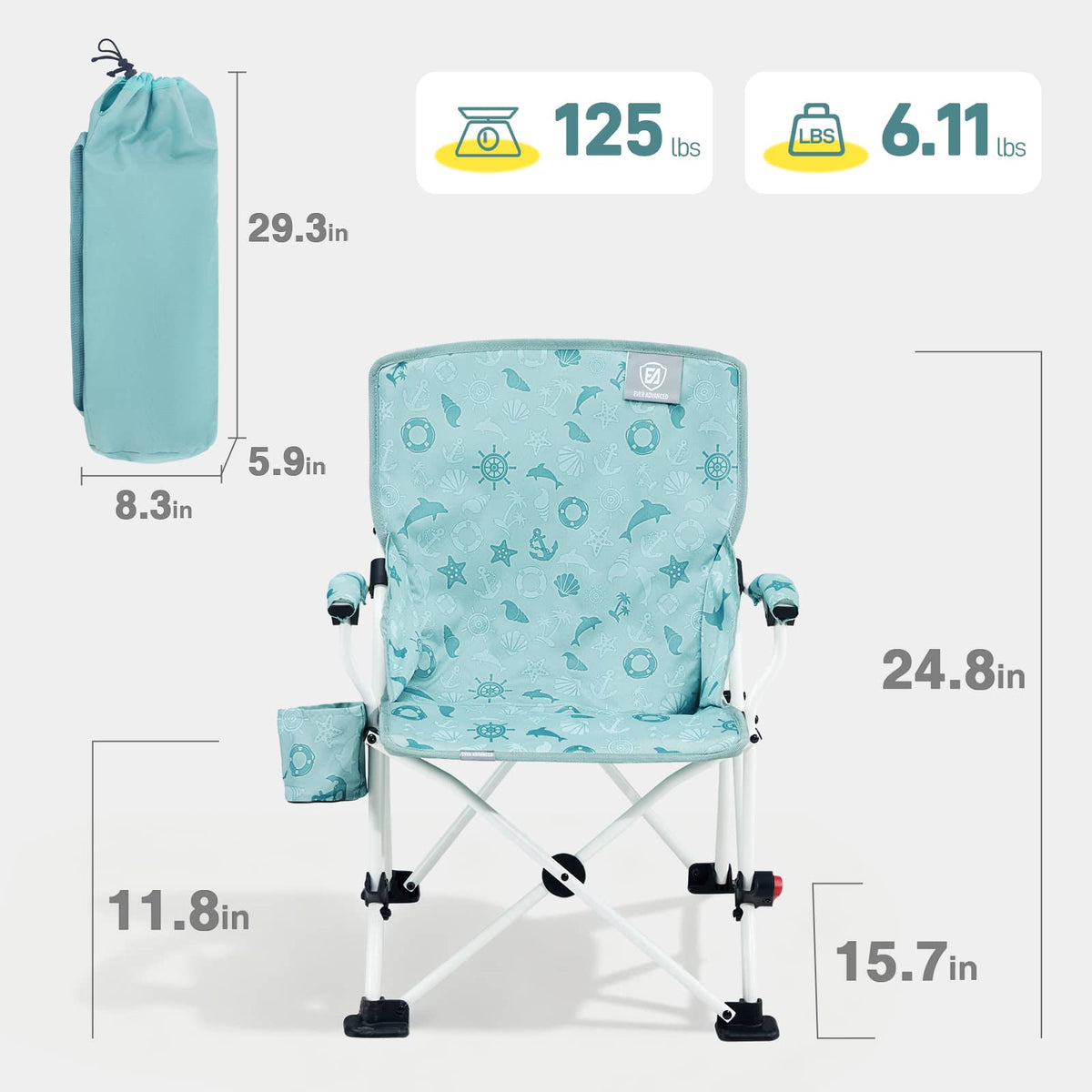 EVER ADVANCED Kids Camping Chair