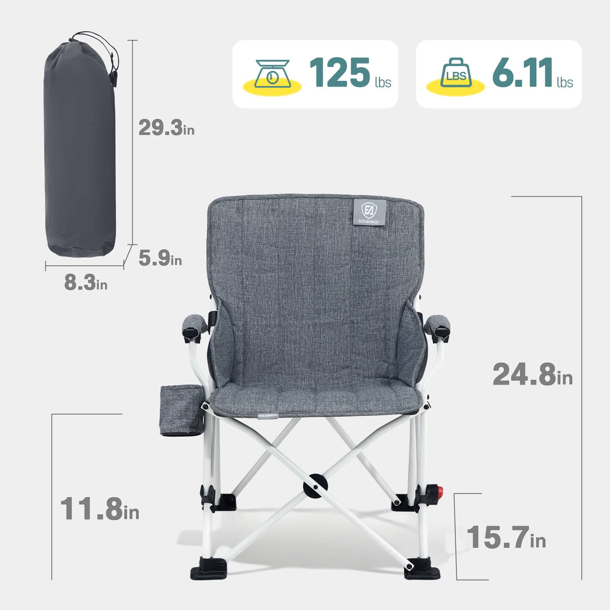 EVER ADVANCED Kids Camping Chair