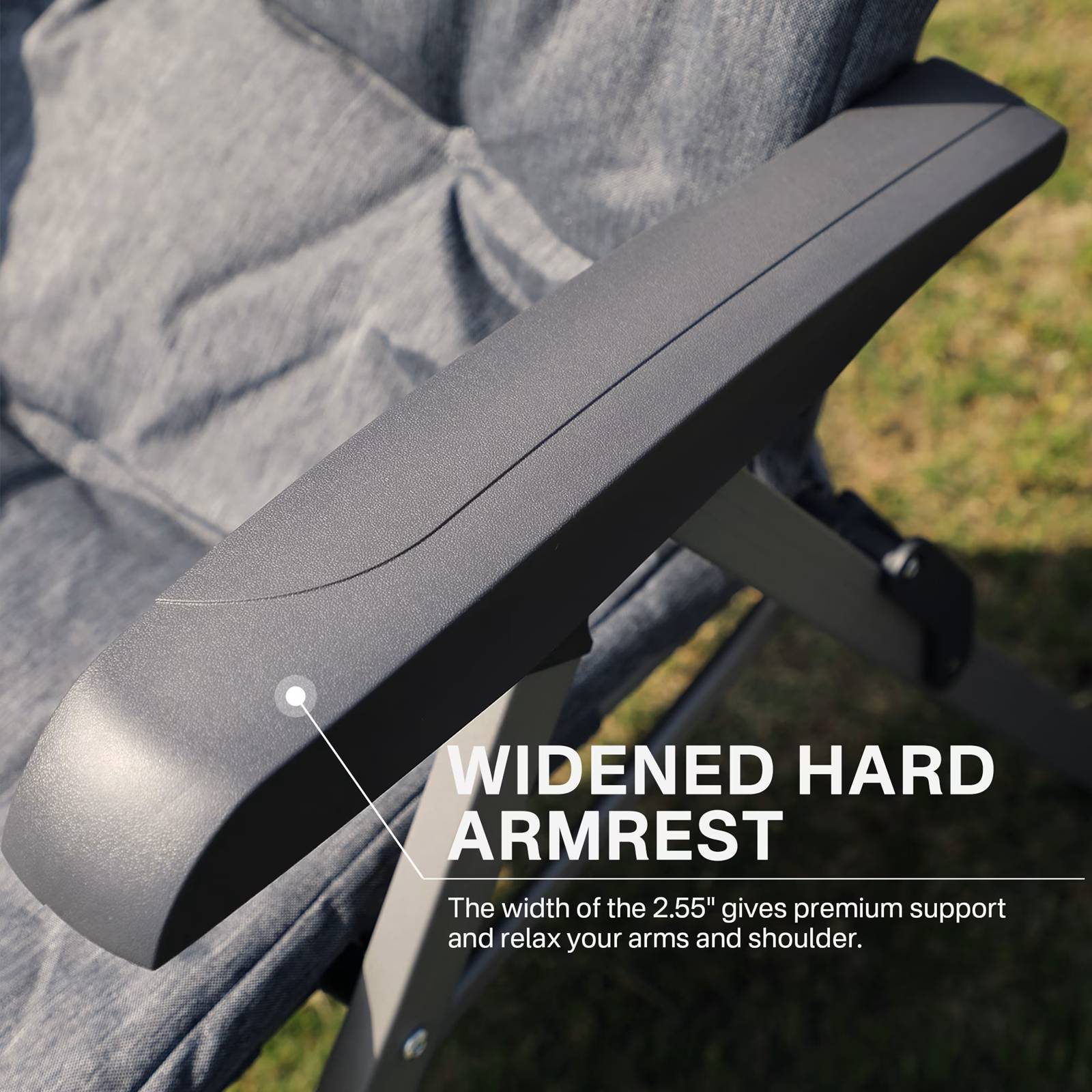 Folding Recliner Camping Chair with Adjustable High Back