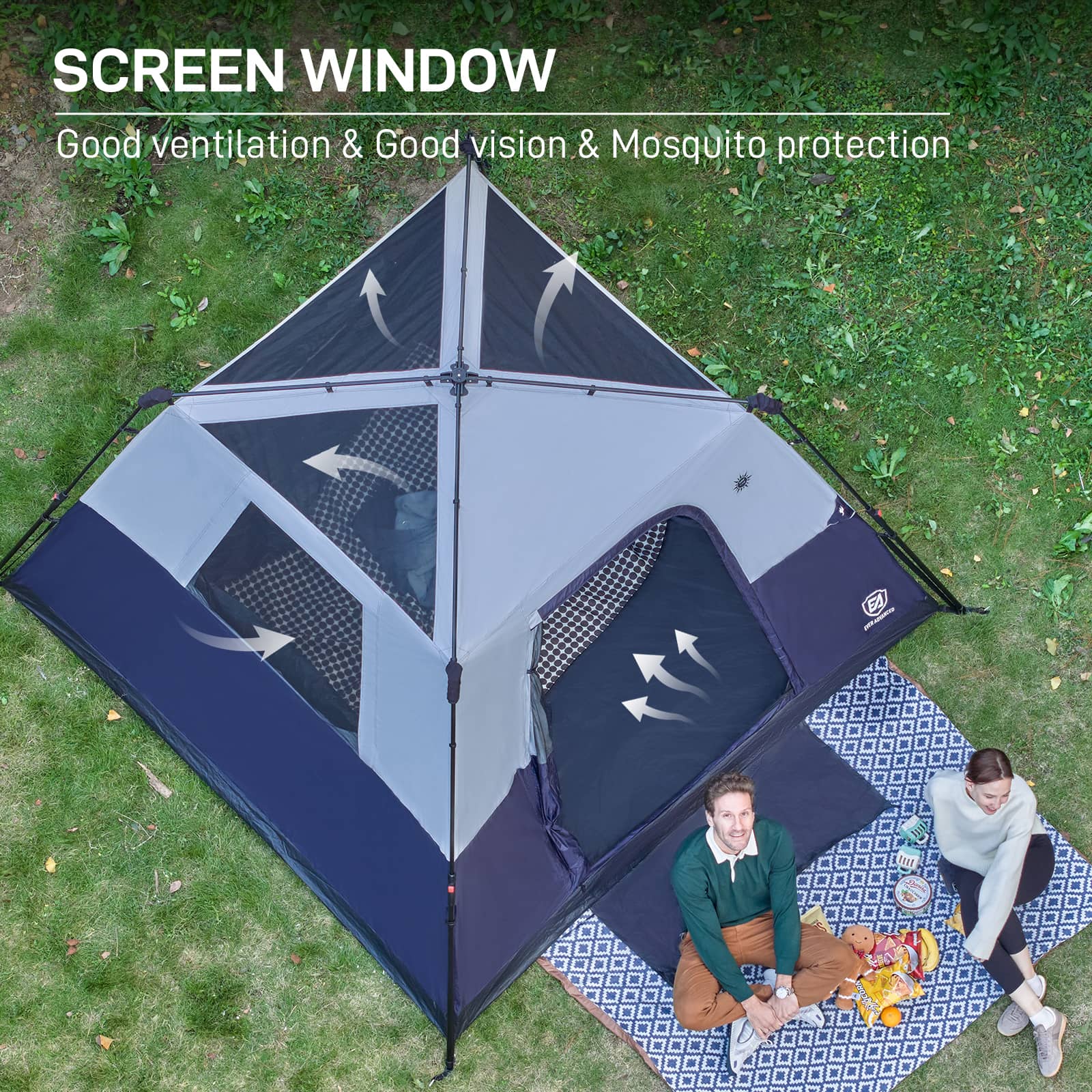 6 Person Instant Blackout Tent
