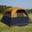EVER ADVANCED - 6 Person Instant Blackout Camping Tent - Orange