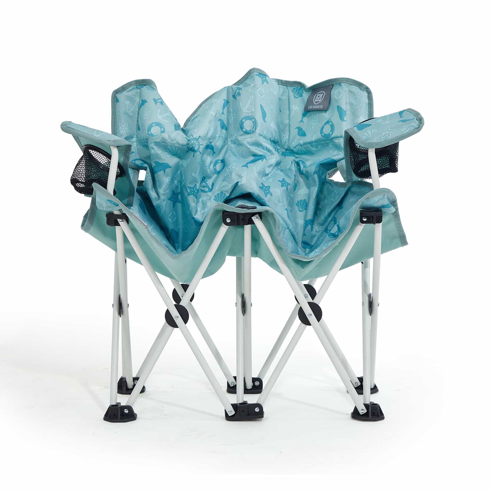 EVER ADVANCED - Ever Advanced Double Camping Chair for Kids - Dolphin Green