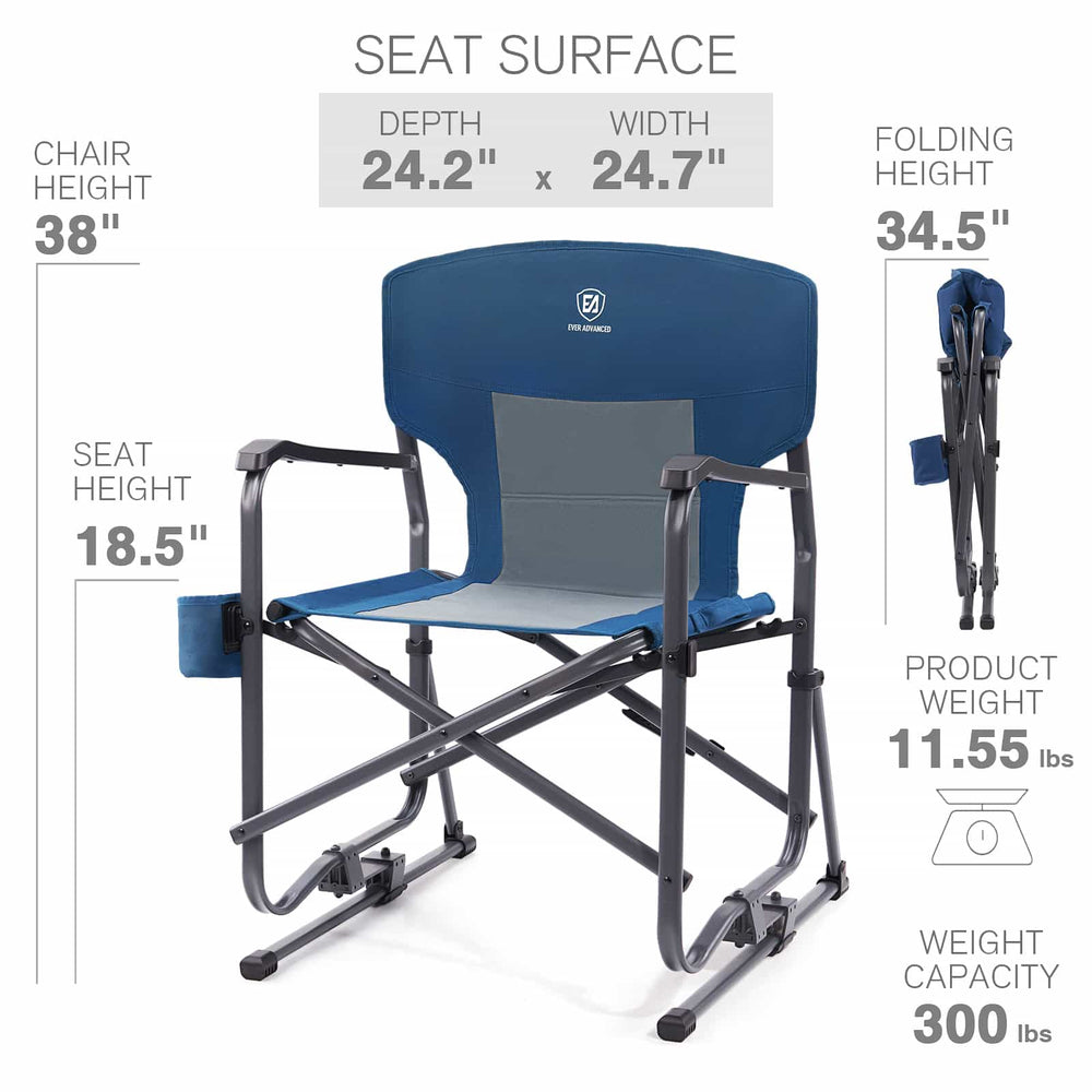 Outdoor Folding Rocking Chair | EVER ADVANCED