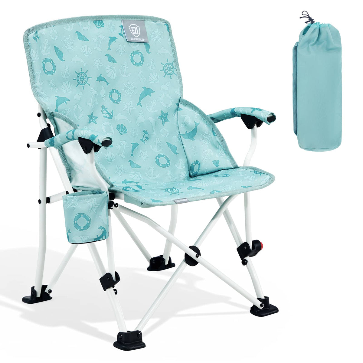 EVER ADVANCED - EVER ADVANCED Kids Camping Chair - Dolphin Green