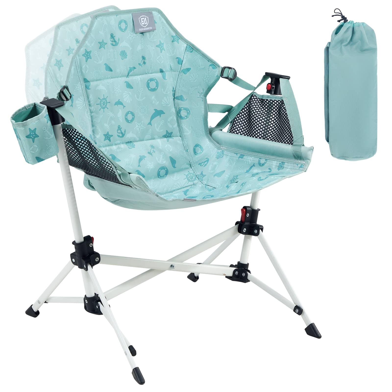 EVER ADVANCED - EVER ADVANCED Kids Hammock Chair - Dolphin Green