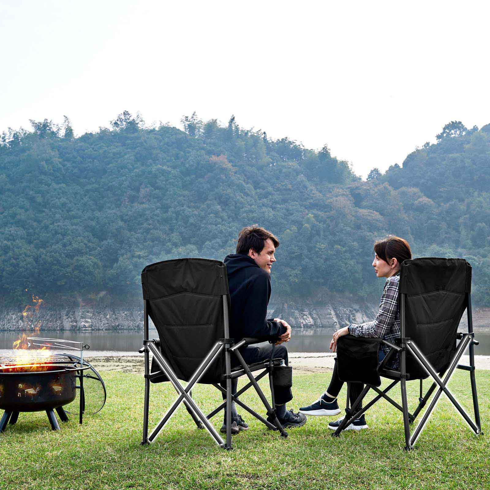 Oversized Camping Chair - EVER ADVANCEDCamping ChairsBlack
