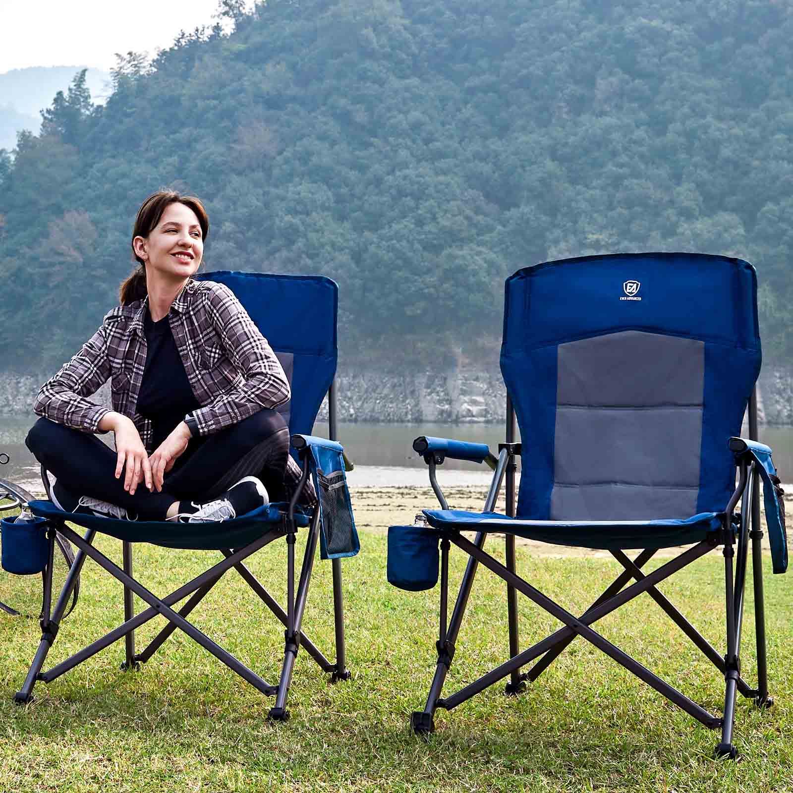 Oversized Camping Chair - EVER ADVANCEDCamping ChairsBlue