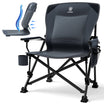 EVER ADVANCED - Oversized Lumbar Support Folding Camping Chair - Gray