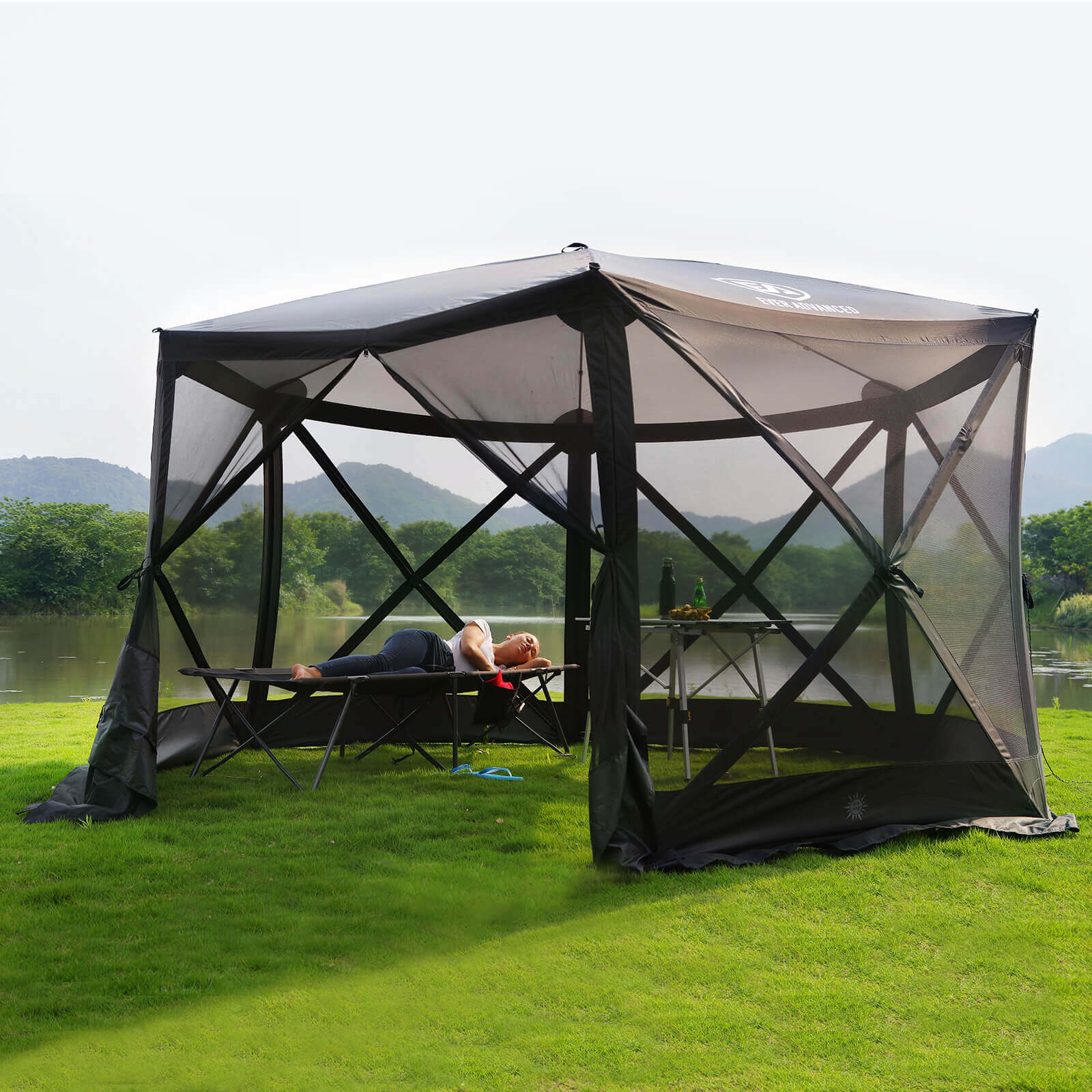 Pop Up Gazebo 11.5' x 10' - EVER ADVANCEDScreen House
