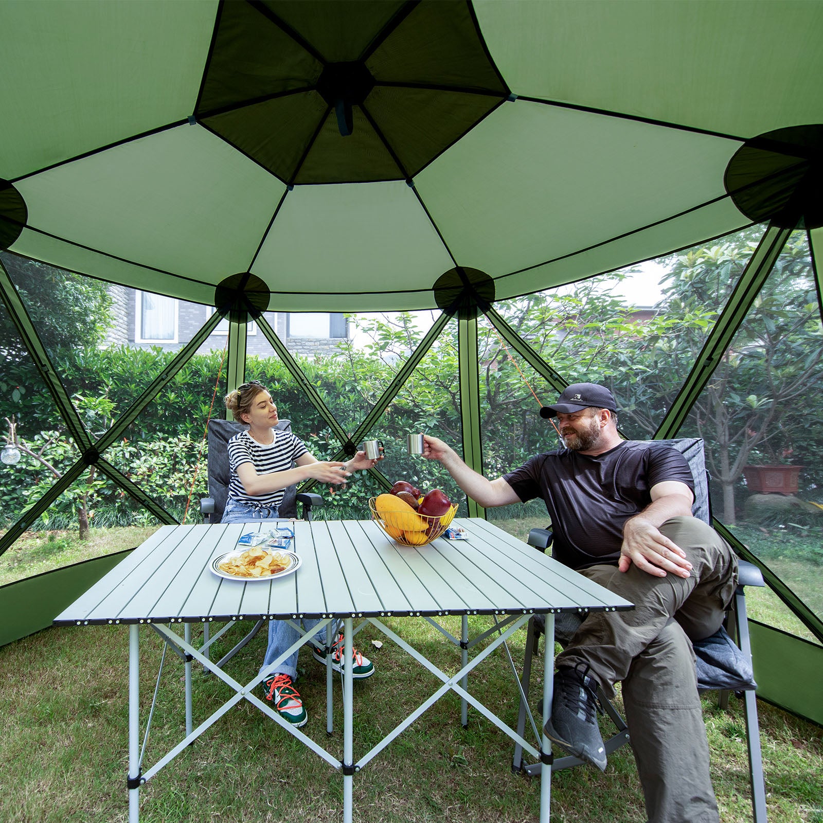 Ever Advanced 6 Person Pop up Screen House Tent