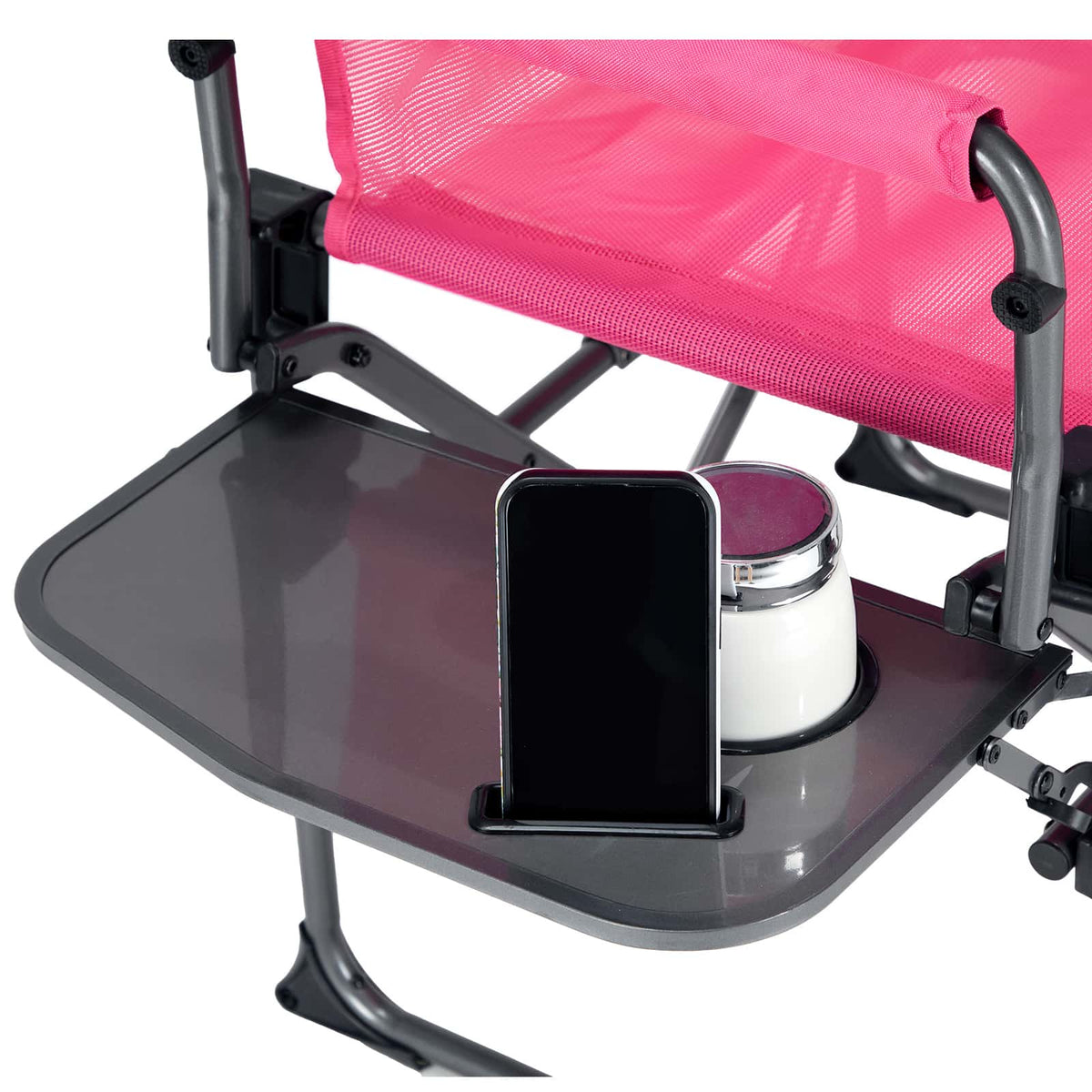 EVER ADVANCED - Portable Tall Folding Camping Chair - Pink