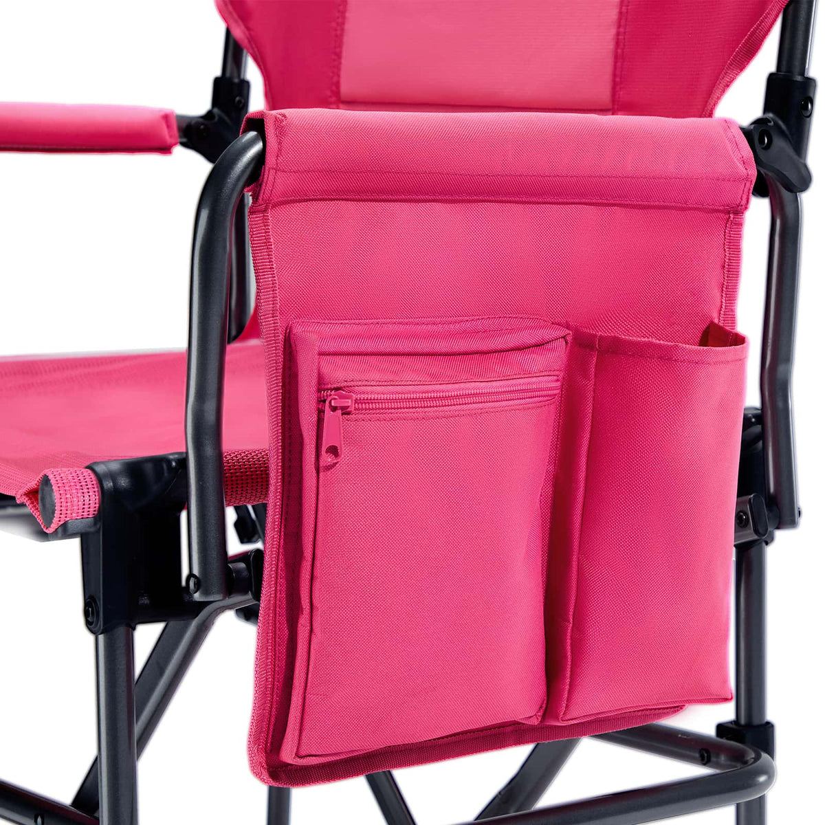 EVER ADVANCED - Portable Tall Folding Camping Chair - Pink